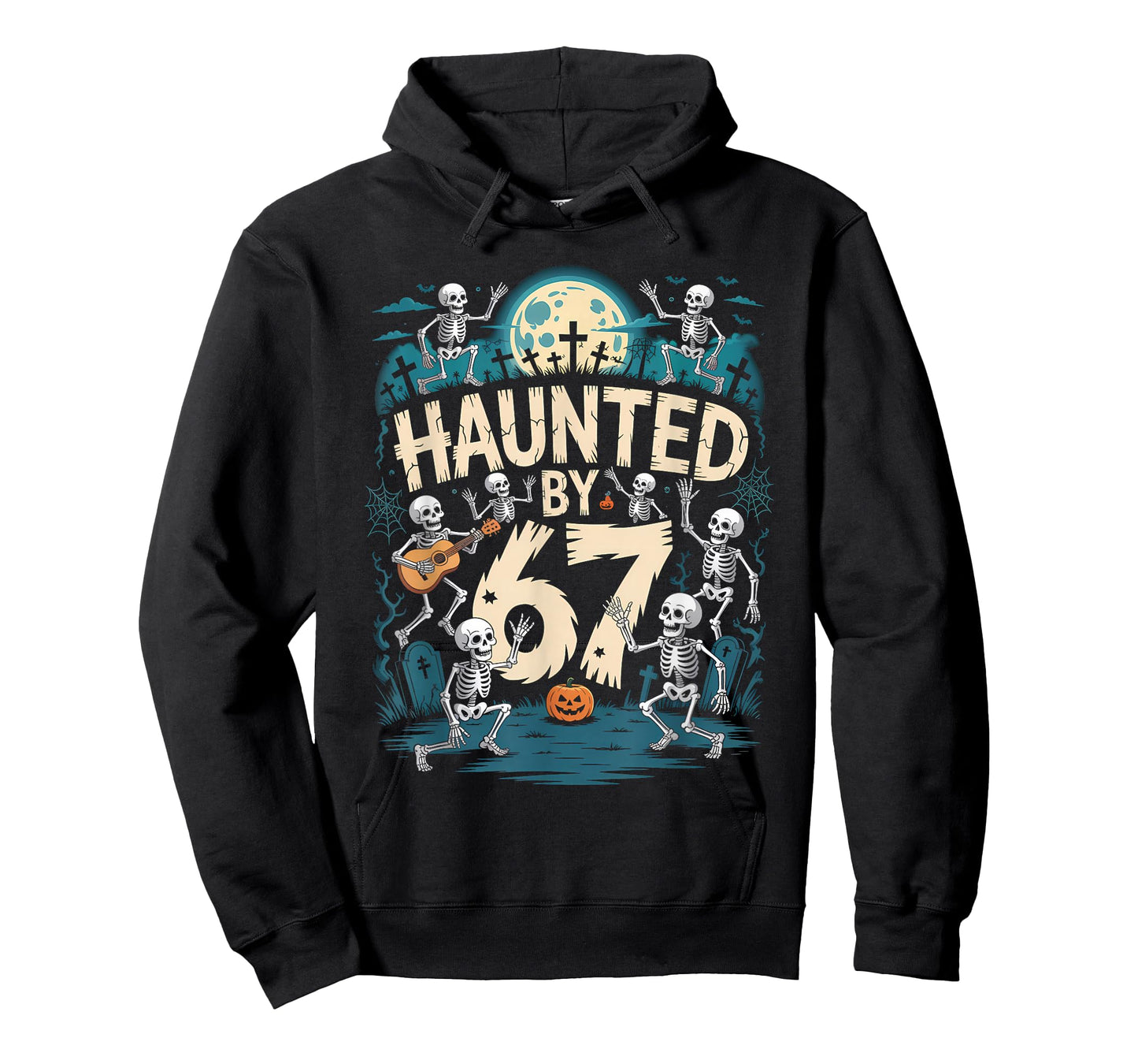 Haunted by 67 Meme Halloween Skeleton T-Shirt