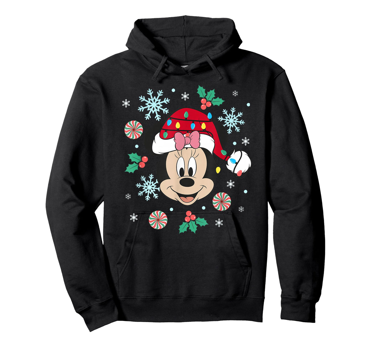 Disney Minnie Mouse Christmas Ornaments Big Face T-Shirt