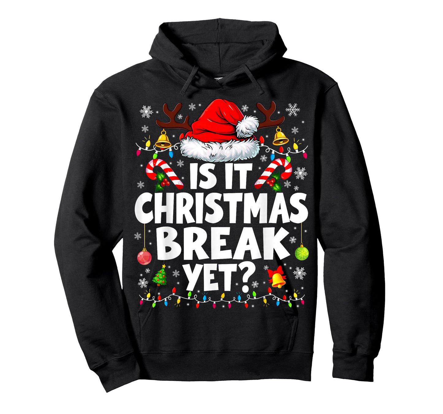It is Christmas Break Yet Santa Pjs Pajamas Xmas Teacher T-Shirt