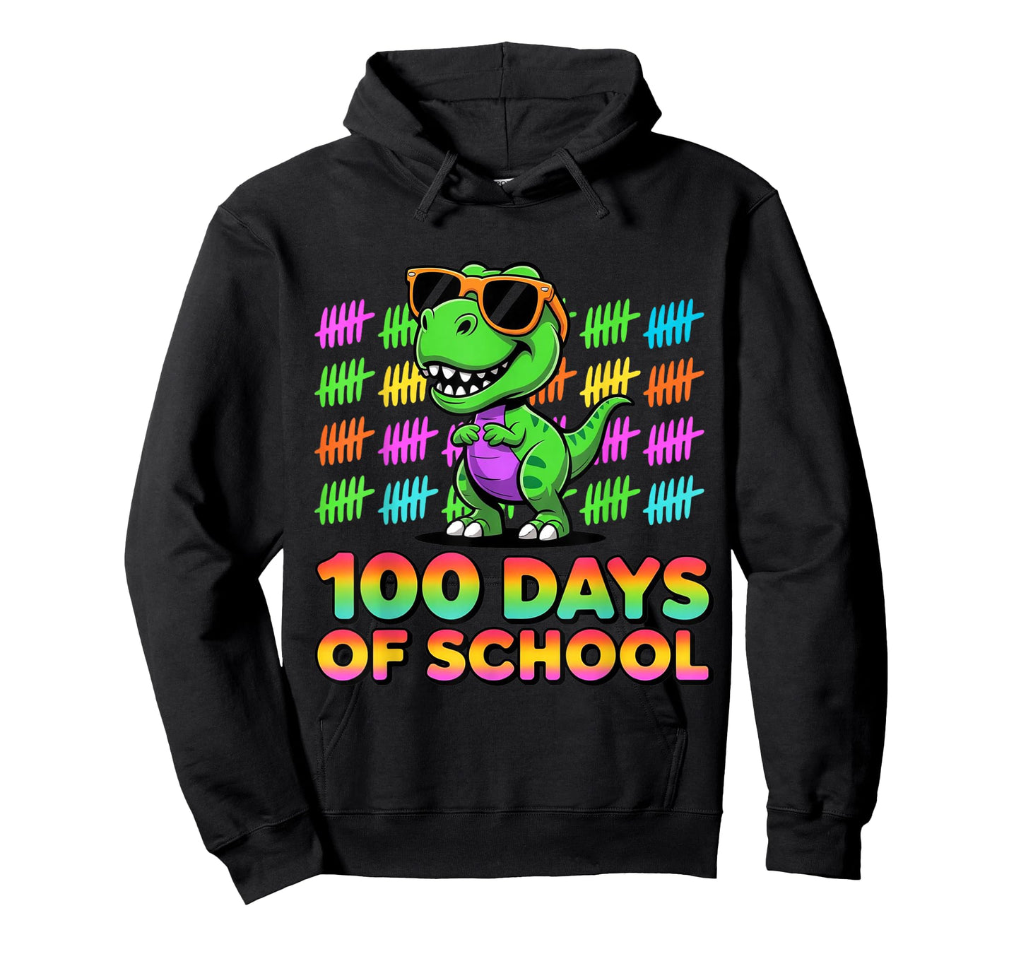 100 Days of School Dinosaur T-Rex for Boys Girls Kids T-Shirt