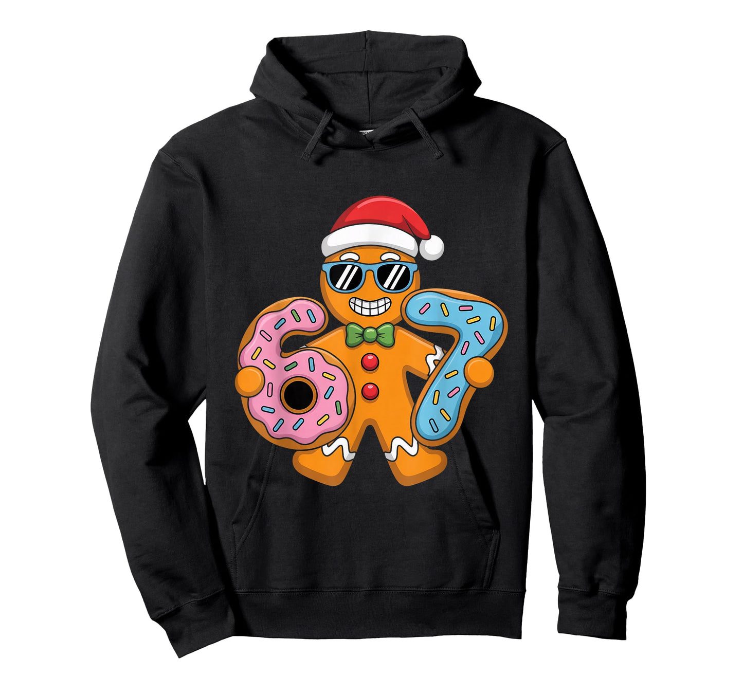 Gingerbread Six Seven 67 Christmas Meme Drip T-Shirt