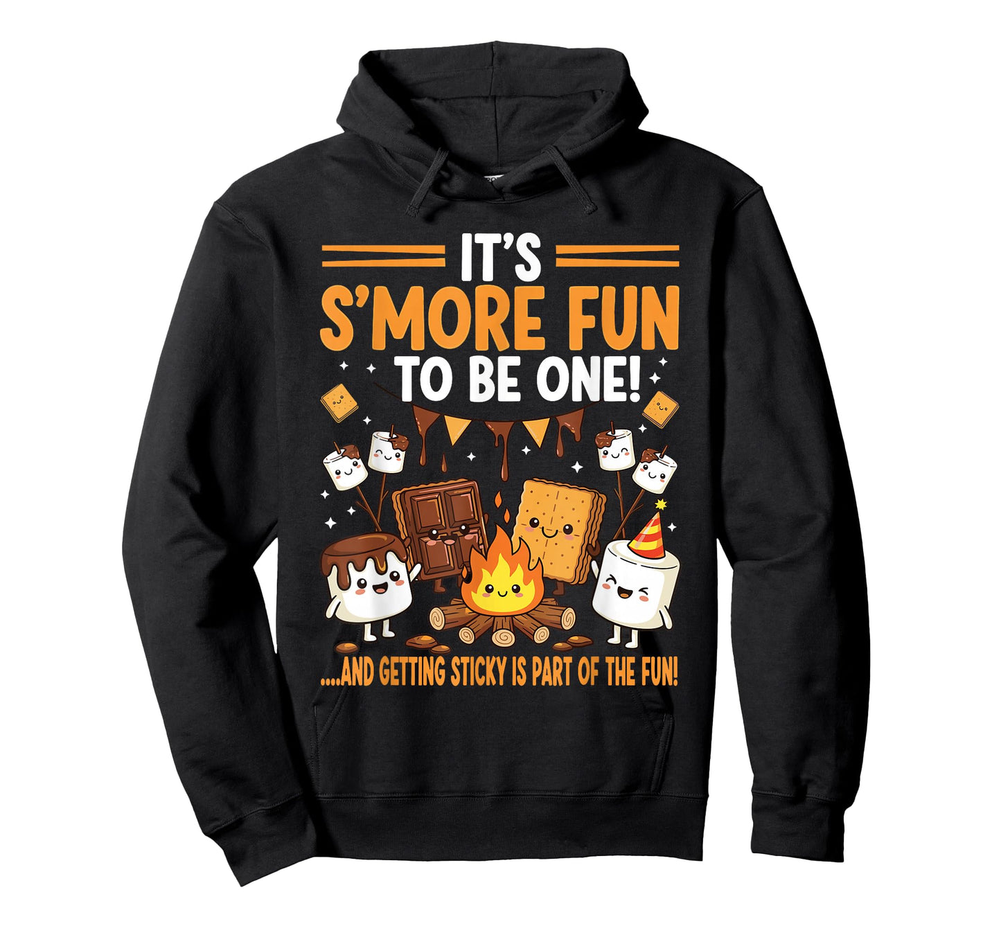 It’s S’More Fun to Be One Funny Cute Camping Birthday T-Shirt