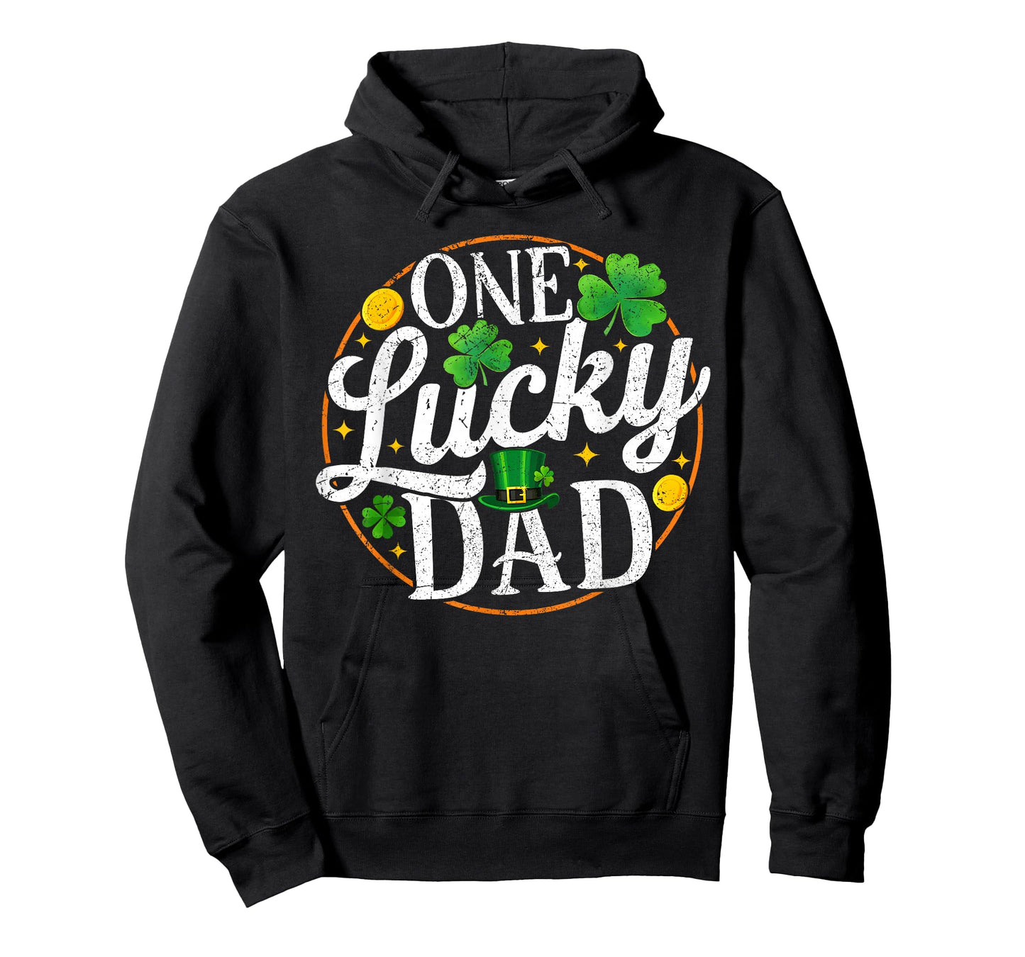 One Lucky Dad St Patricks Day Shamrock Men T-Shirt