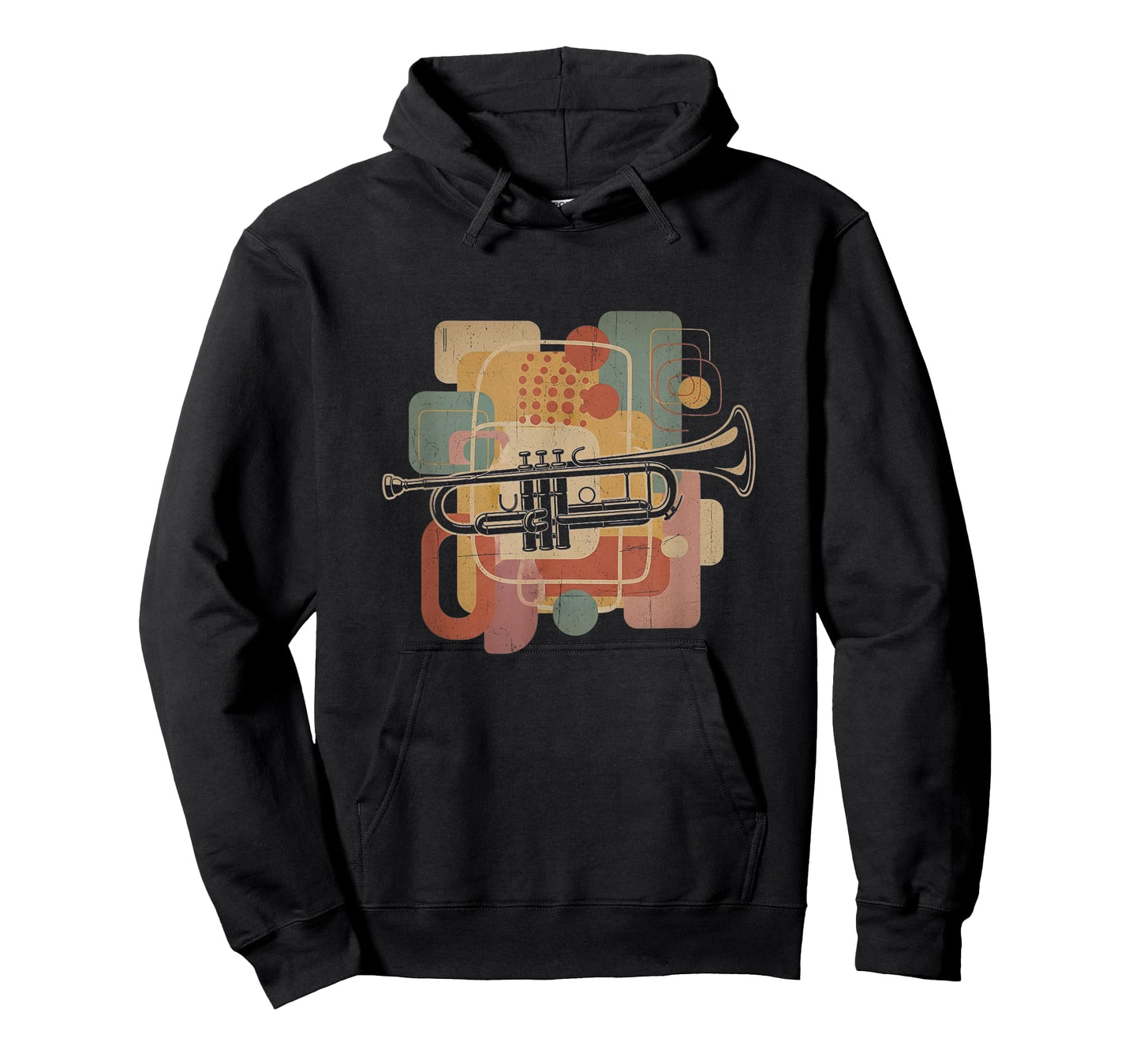 Retro Trumpet Graphic Art Design T-Shirt