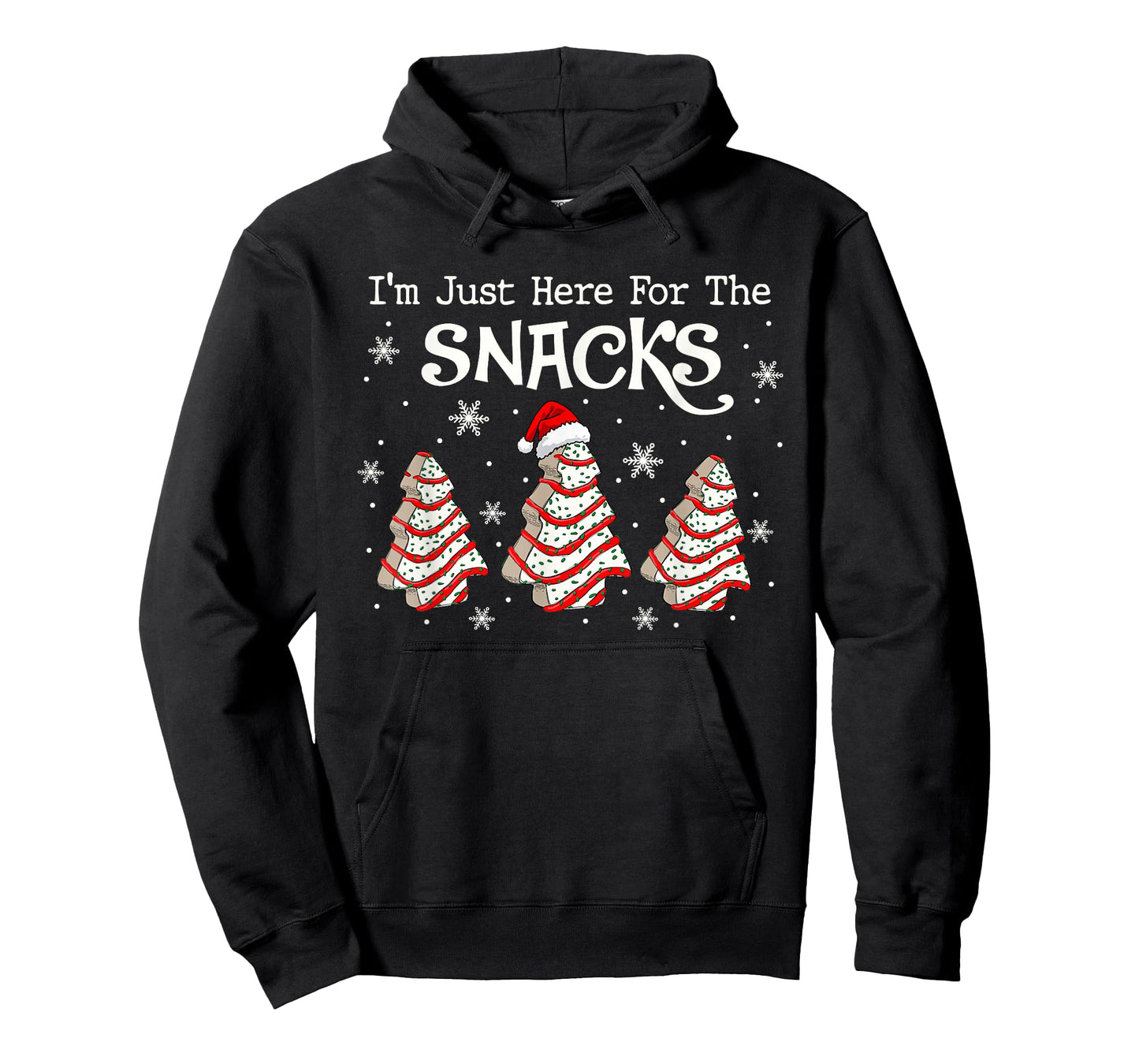 I'm Just Here for The Snacks Christmas Cakes Debbie Becky T-Shirt