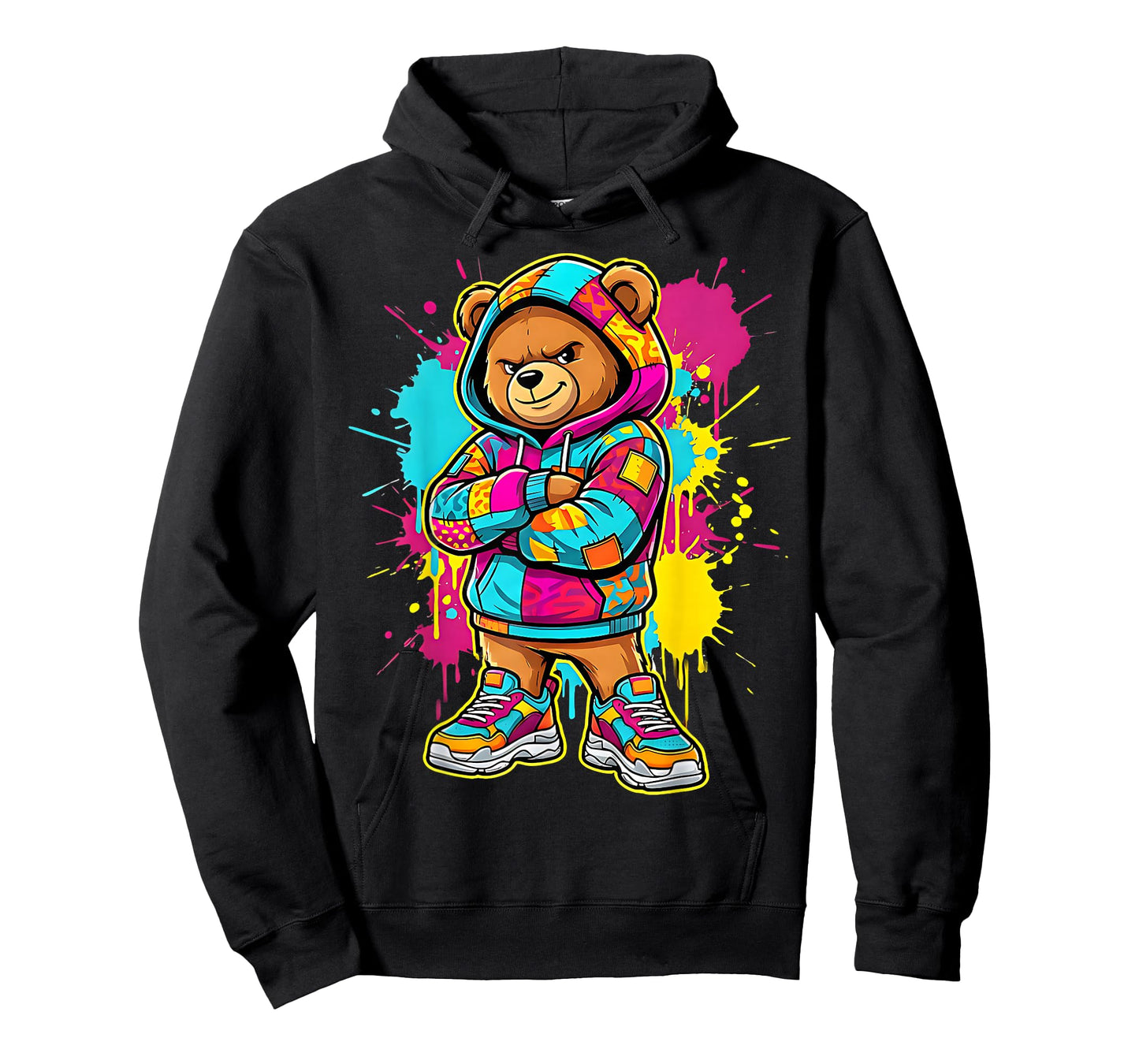 Cool Teddy Bear Toddler Kids Colorful T-Shirt