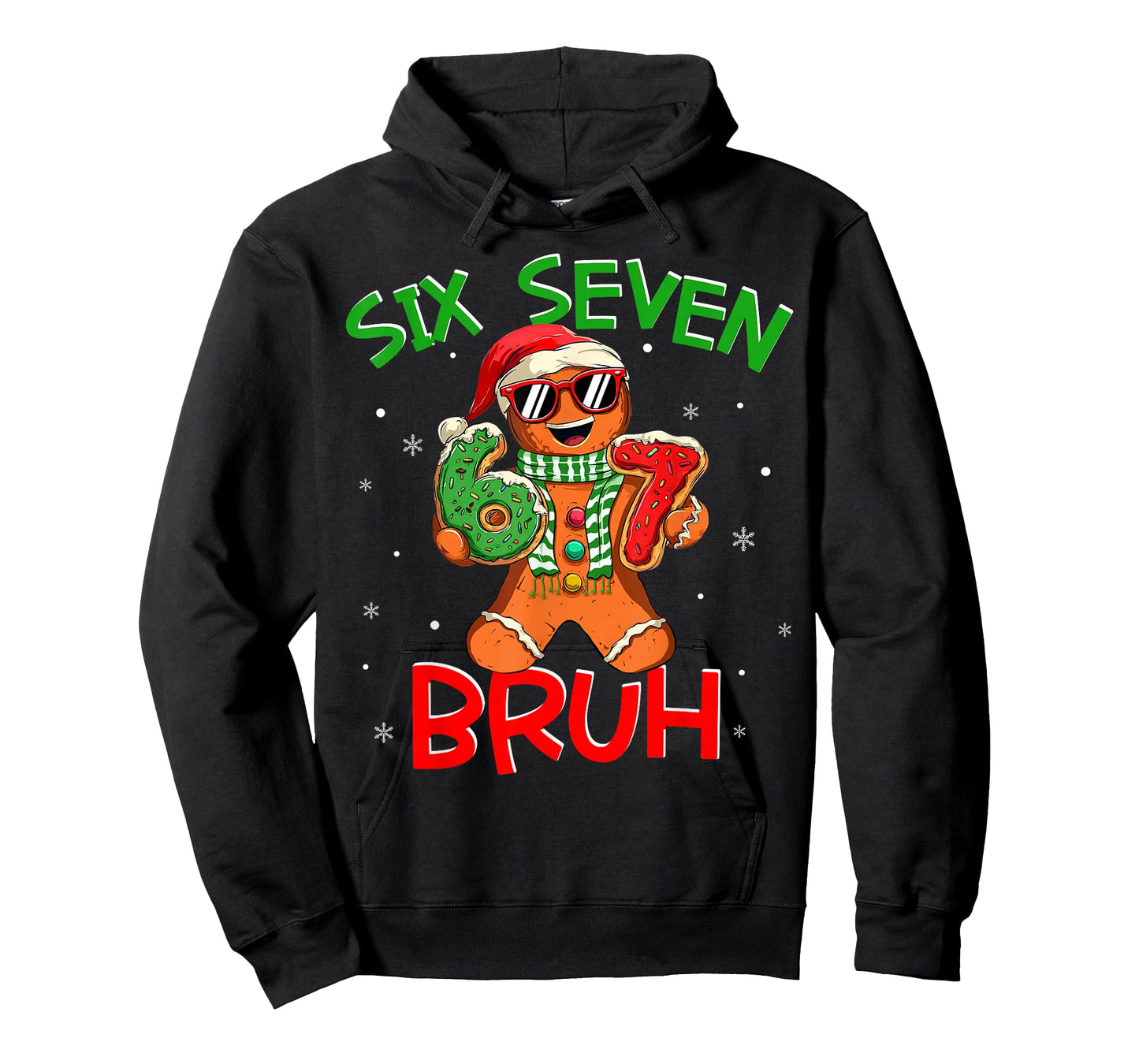 67 Christmas 6 7 Meme Gingerbread Man Xmas Pajamas Holiday T-Shirt