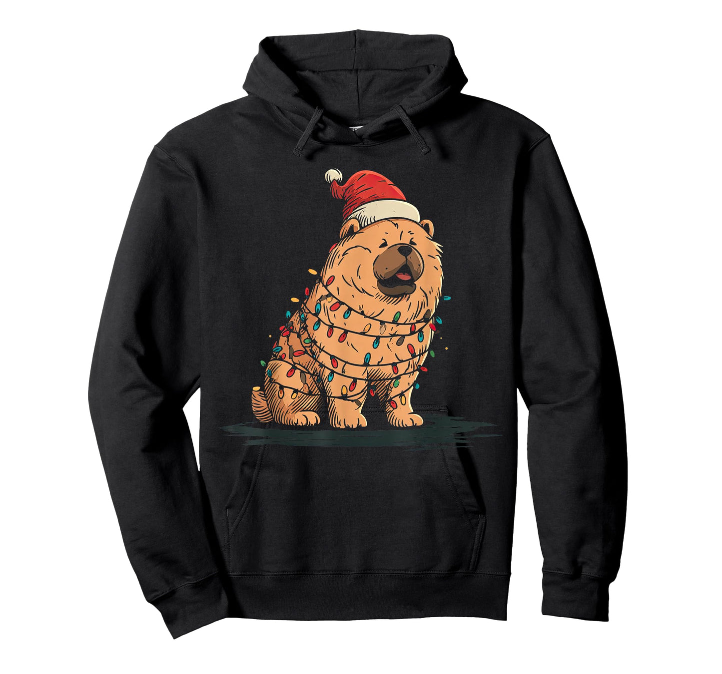 Funny Chow Chow Christmas Graphics Dog Lights Lover T-Shirt