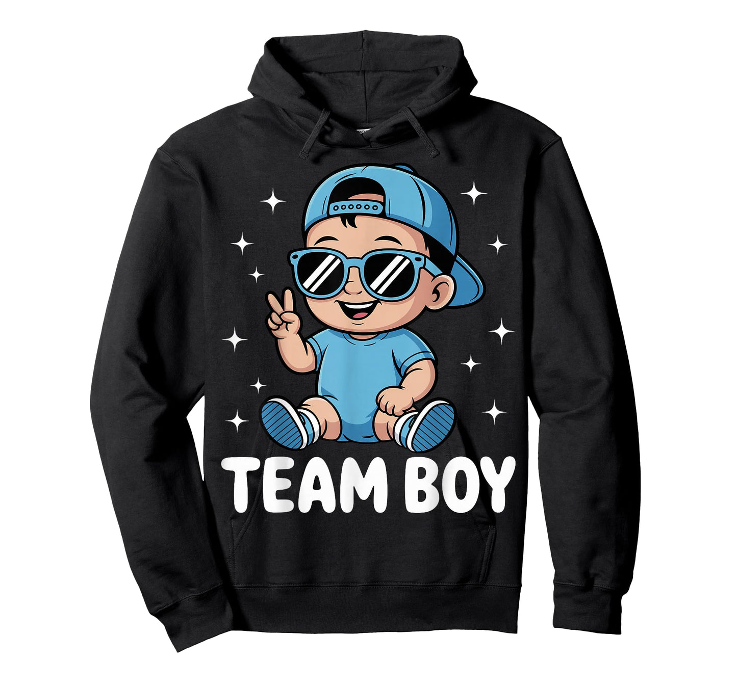 Team Boy Baby Announcement Gender Reveal Family Party T-Shirt