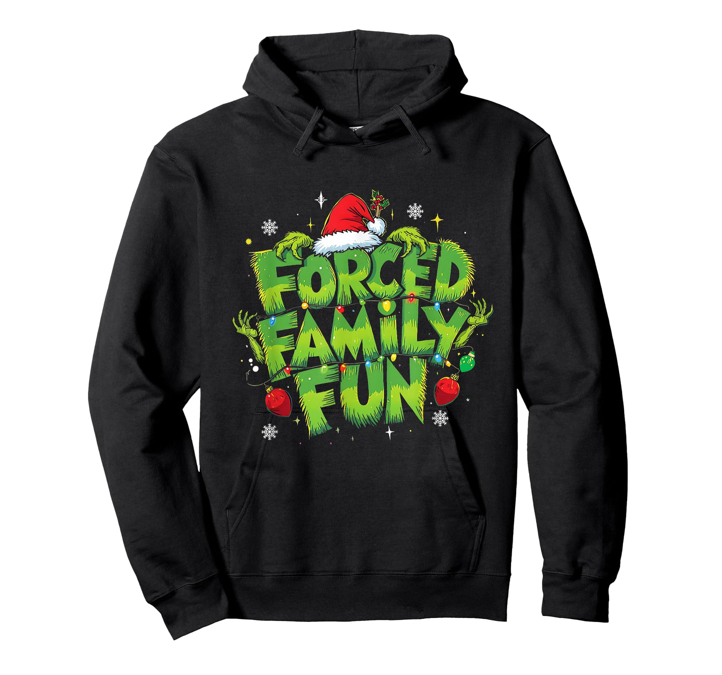 Forced Family Fun Funny Christmas Holiday Design T-Shirt