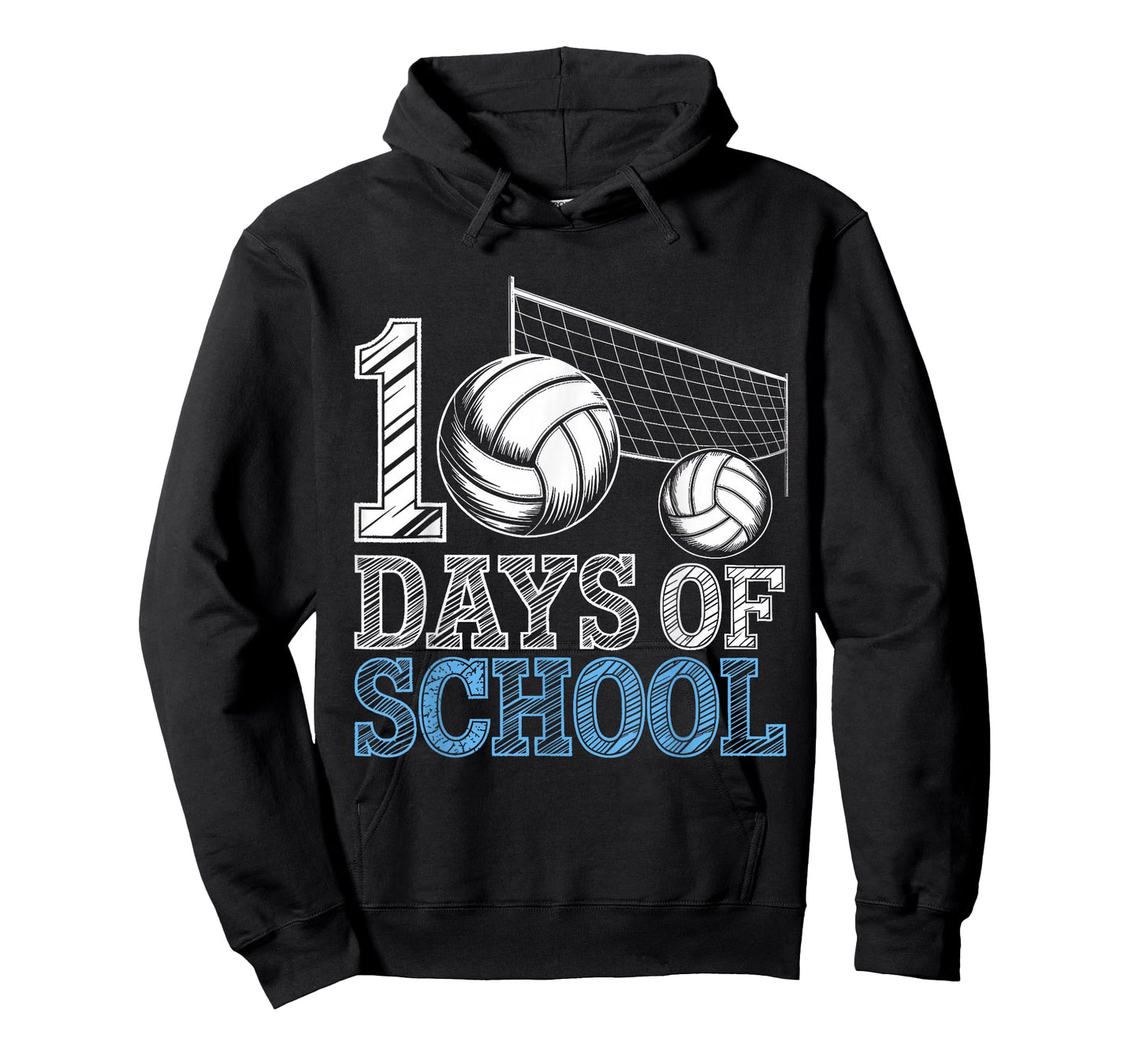 Vintage 100 Days of School Volleyball Boys 100 Days Smarter T-Shirt