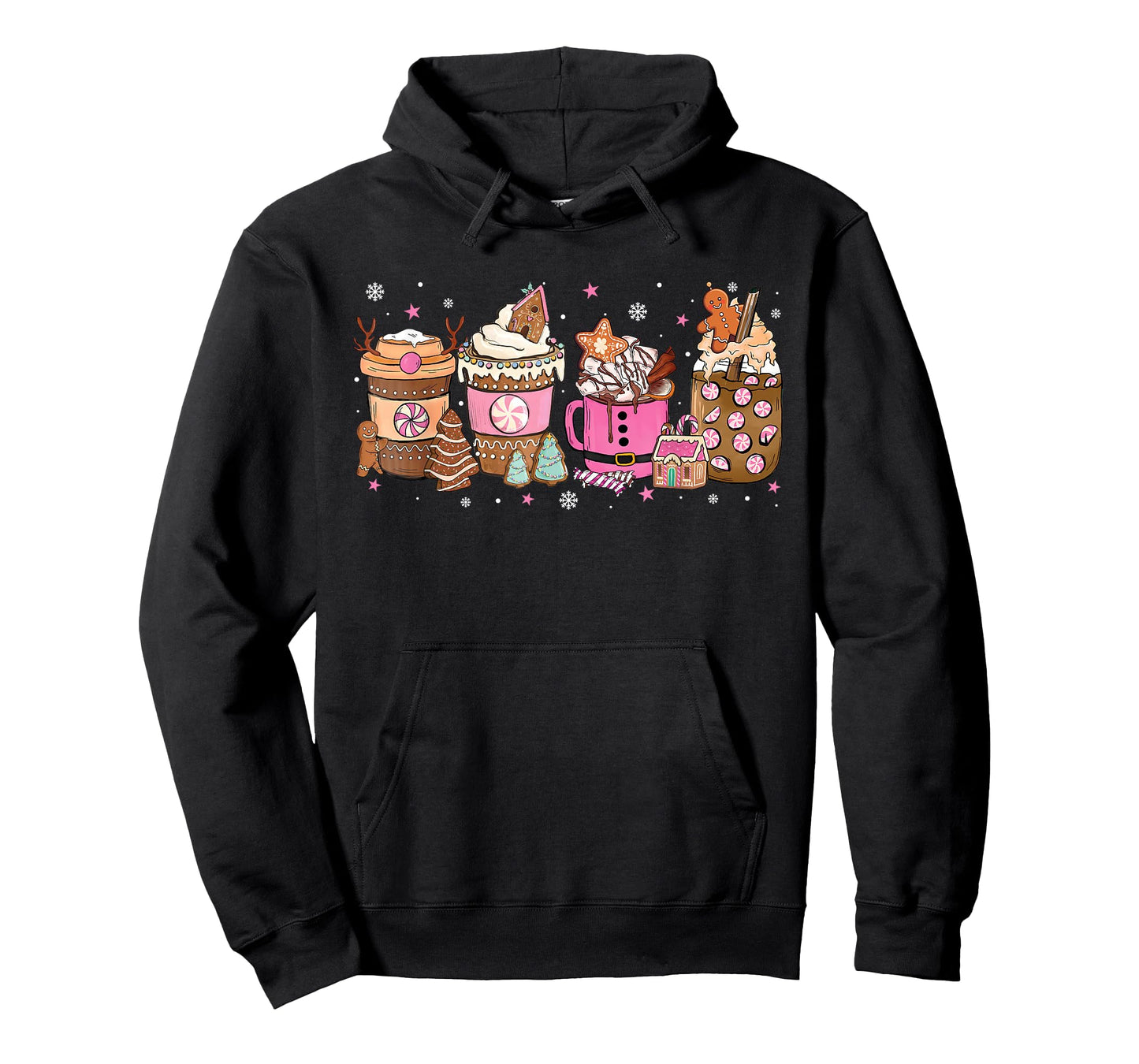 Gingerbread Christmas Latte Coffee Lover Xmas Holiday Women T-Shirt
