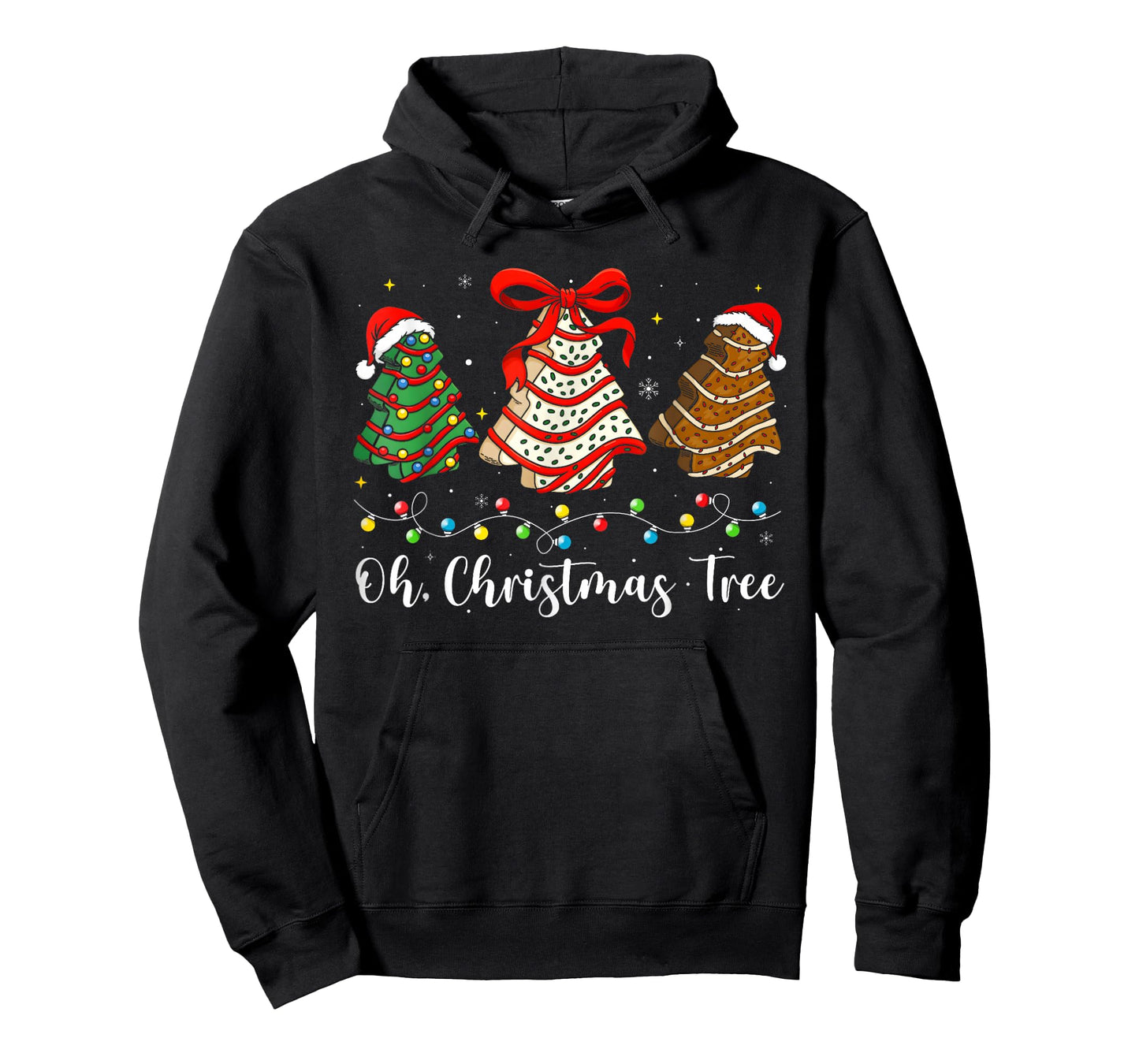 Groovy Oh Christmas Tree Cakes Debbie Becky Jen Cake Lovers T-Shirt