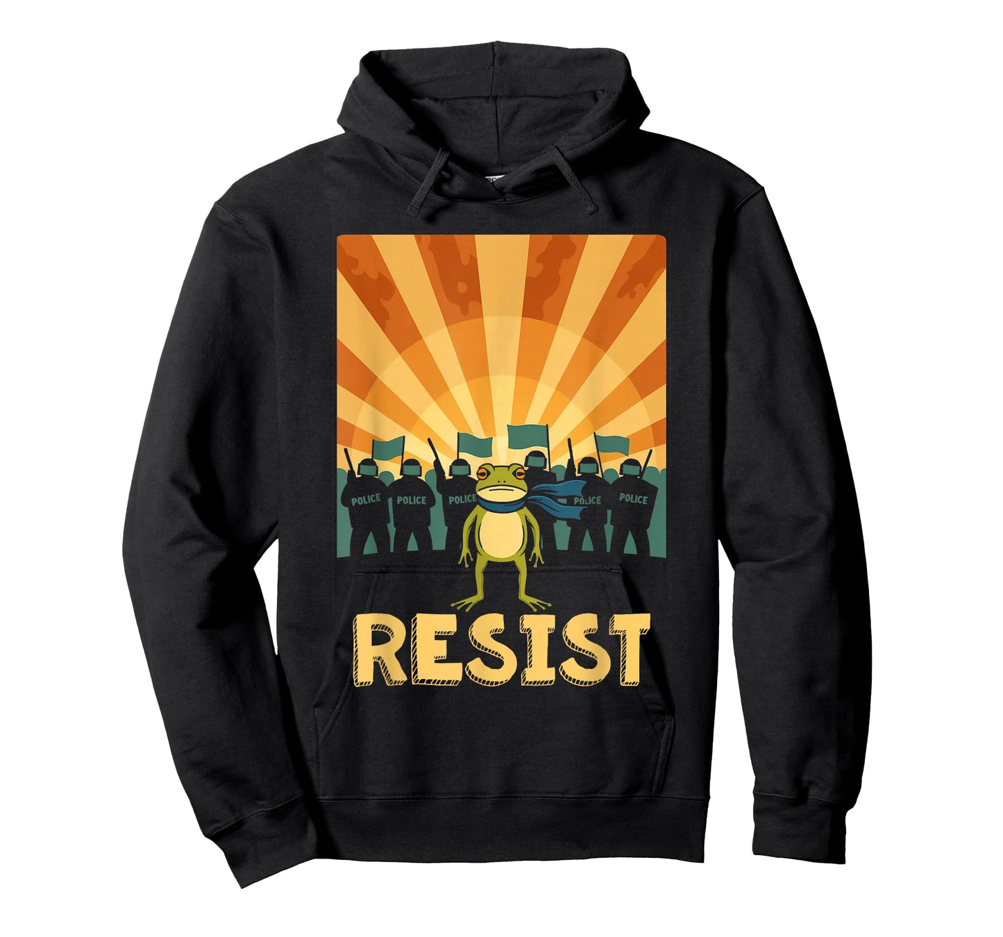 Funny Resist Portland Frog Protest T-Shirt
