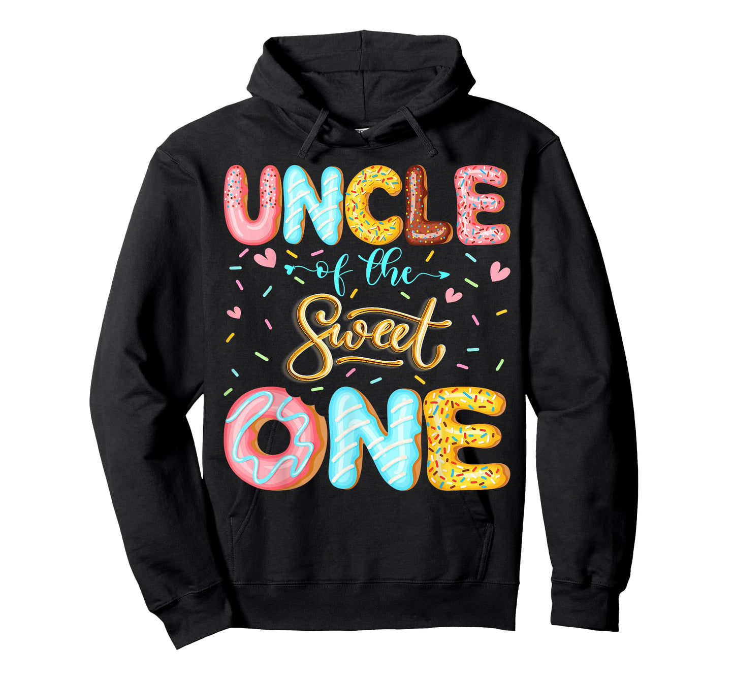 Uncle of The Sweet One 1st Birthday Girl Donut Lover T-Shirt