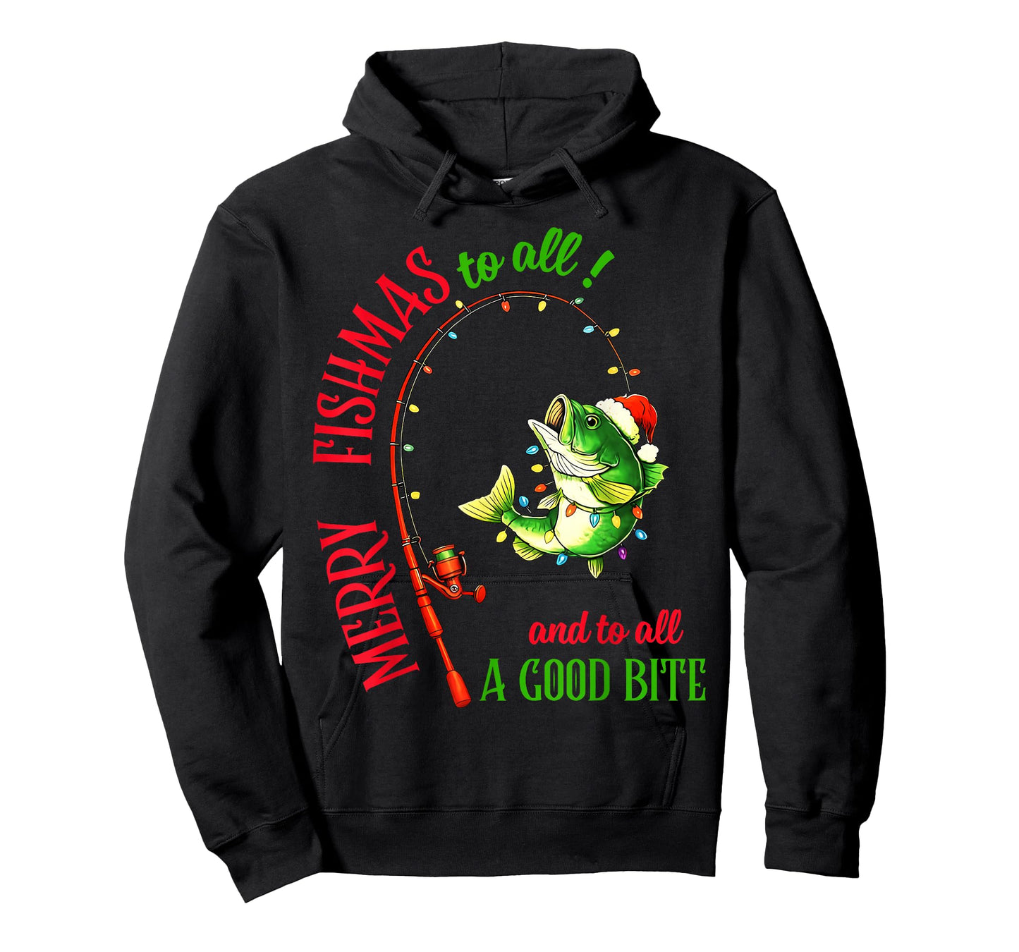 Merry Fishmas to All Fishing Fisherman's Funny Christmas Men T-Shirt