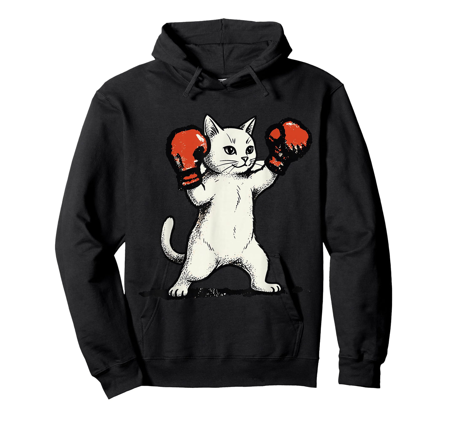 Boxing Cat Shirt Fighter Funny Animal Graphic Boxer Men T-Shirt