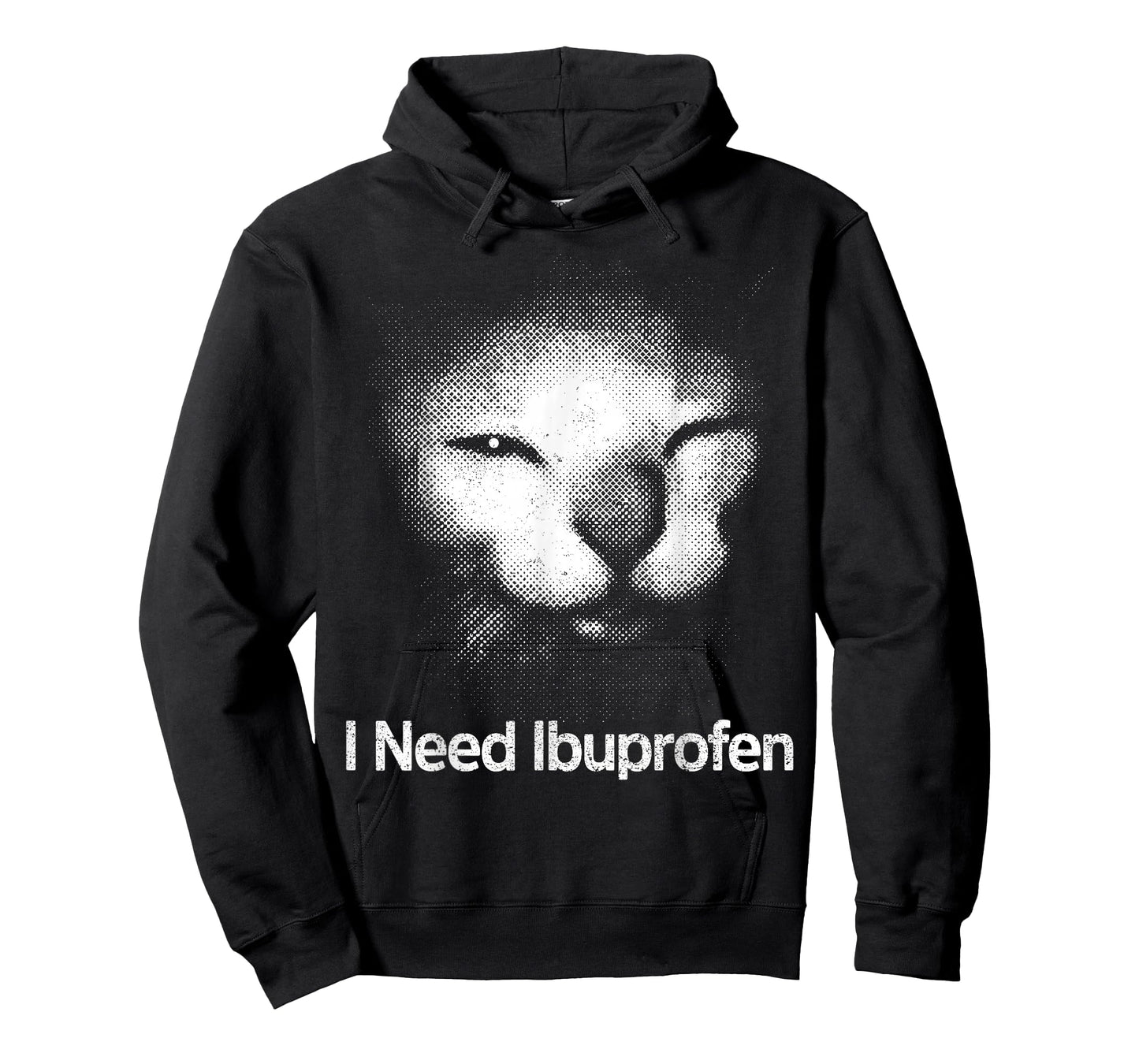 I Need Ibuprofen Cat Meme Funny Silly Cat Ironic Weird T-Shirt