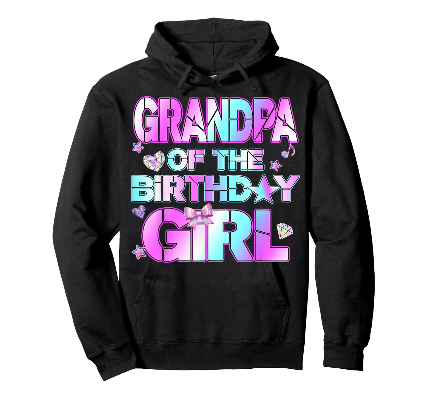 Grandpa The Birthday Girl Kpop Family Birthday Party Girls T-Shirt