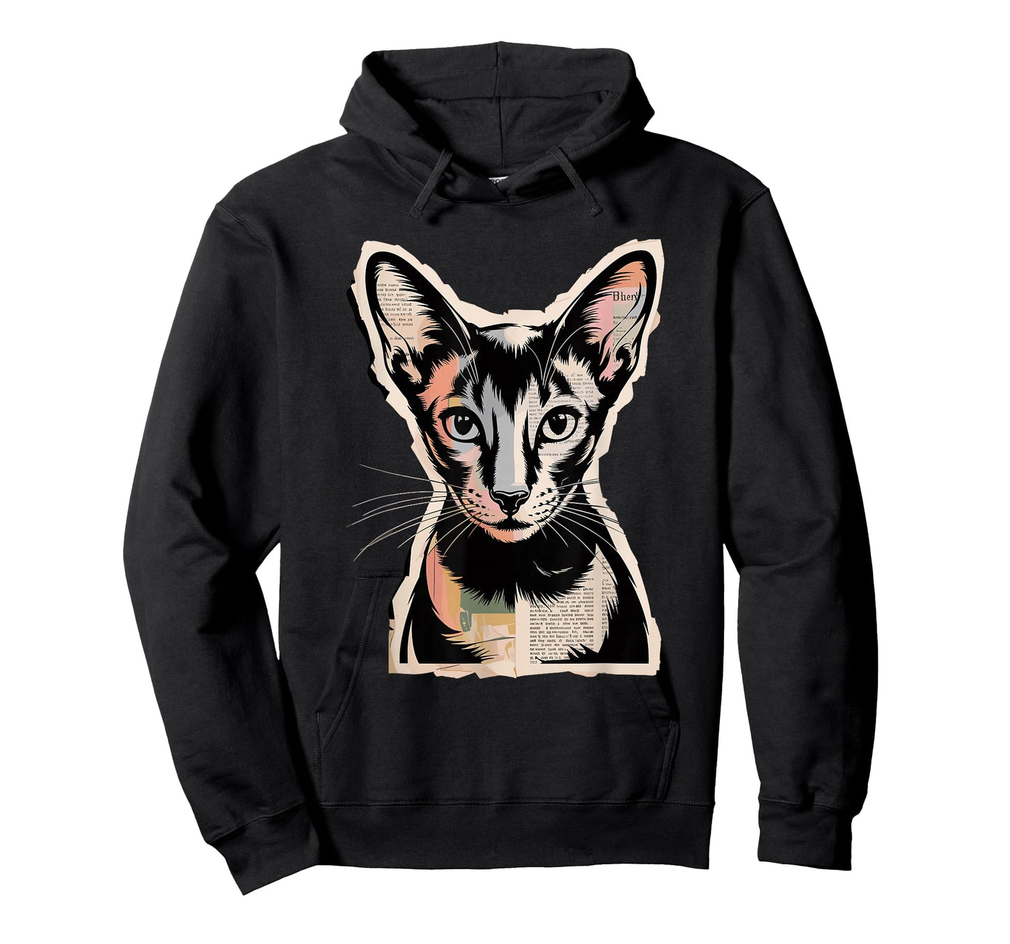 Newspaper Art Oriental Shorthair T-Shirt