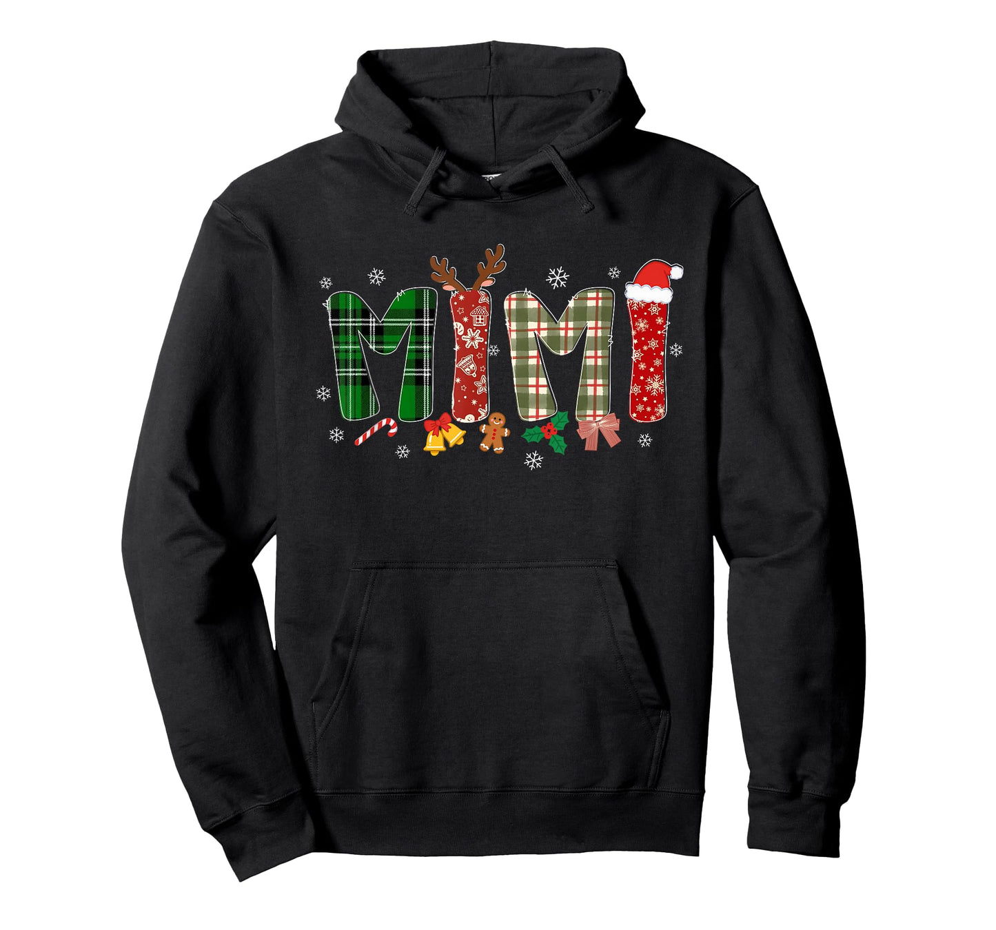 Mimi Christmas Festive Grandma Costume Xmas Family Matching T-Shirt