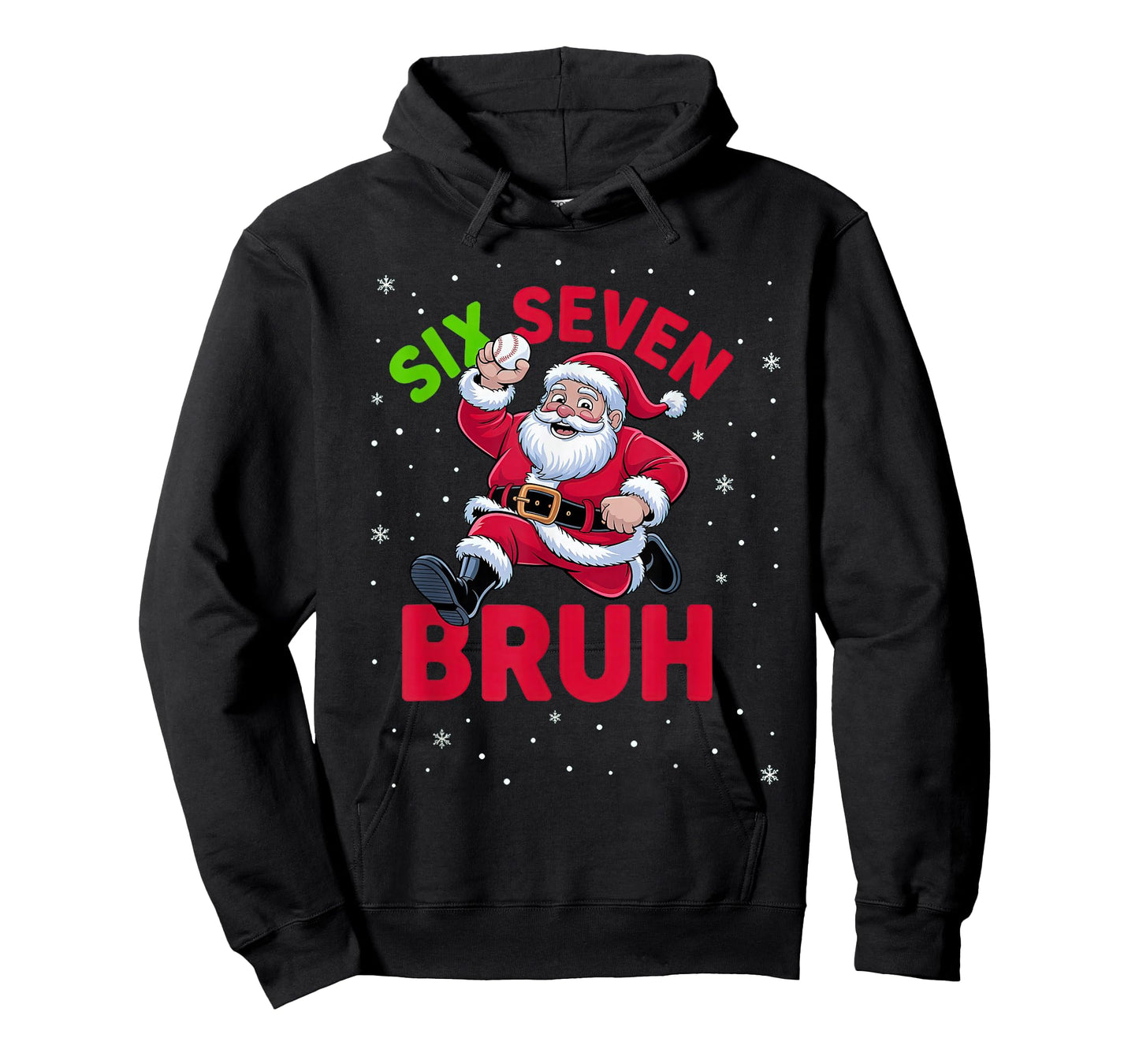 67 Meme Six Seven Bruh Santa Baseball Christmas Boys T-Shirt