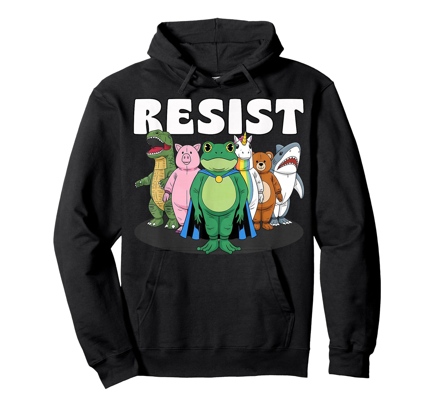 Resist No King Portland Frog Costume Activists Group Frog T-Shirt