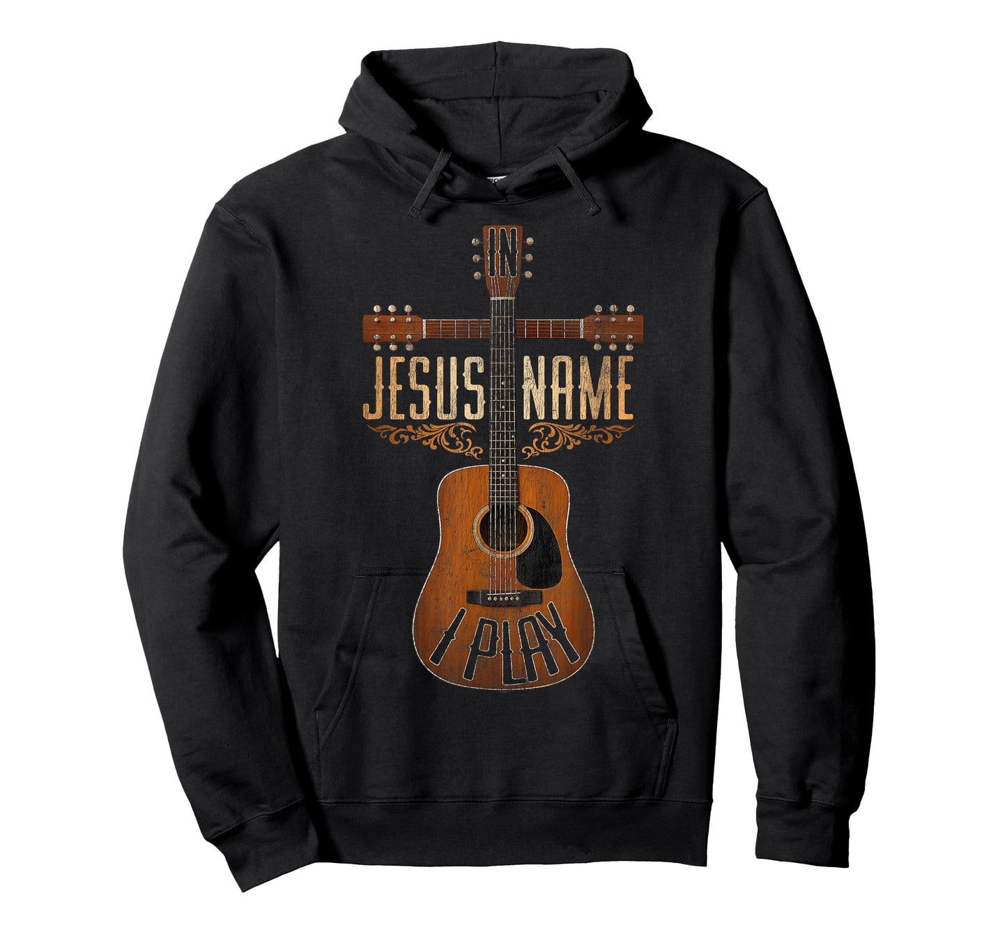 in Jesus Name I Play Christian Guitar Faith T-Shirt