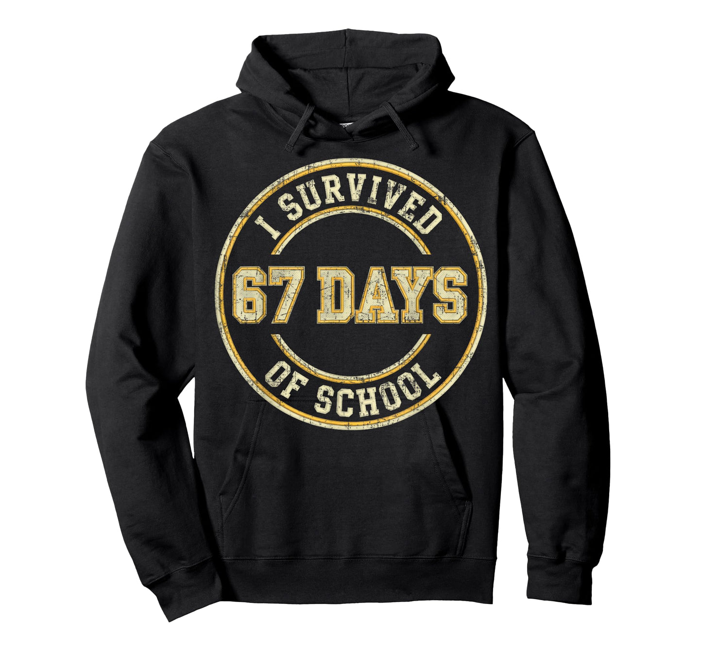 Vintage I Survived 67 Days of School Teachers Students T-Shirt