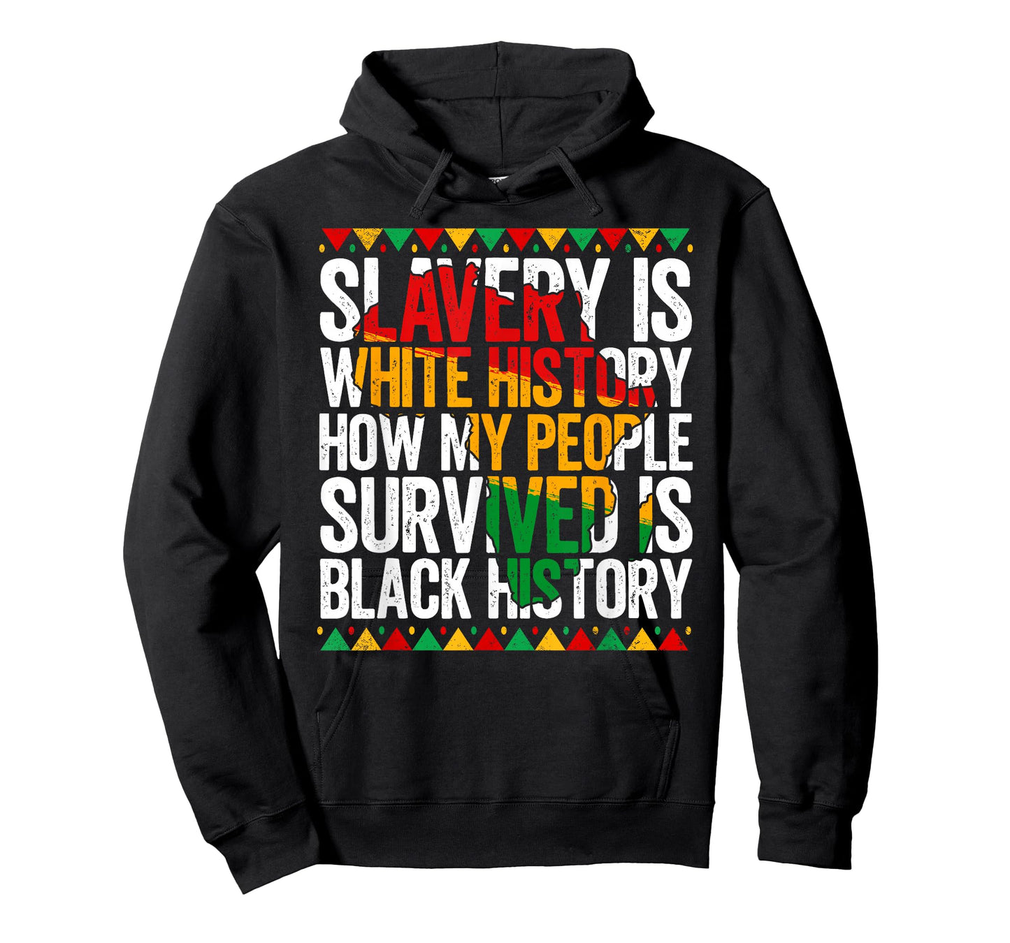 Slavery is White History for Women & Men Black History Month T-Shirt
