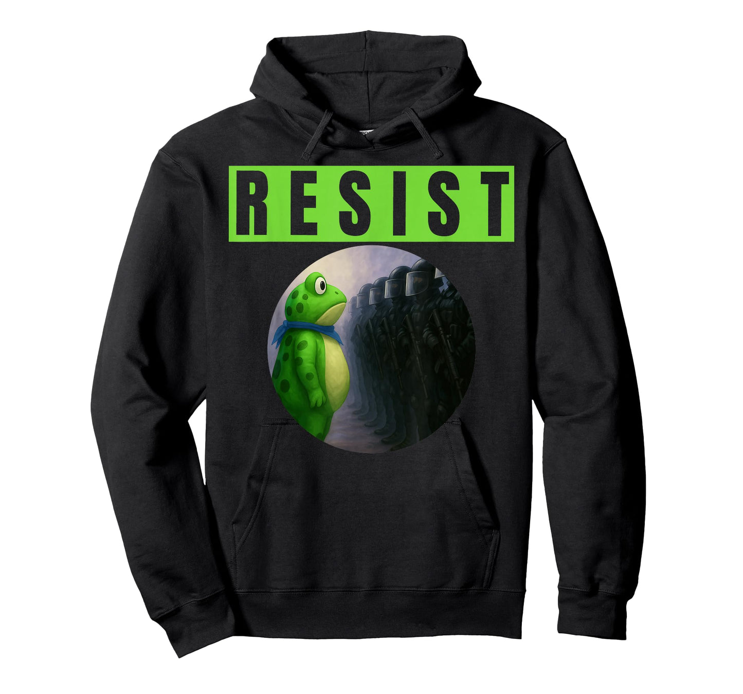 Portland Frog Protest Funny Political Satire Activism Resist T-Shirt
