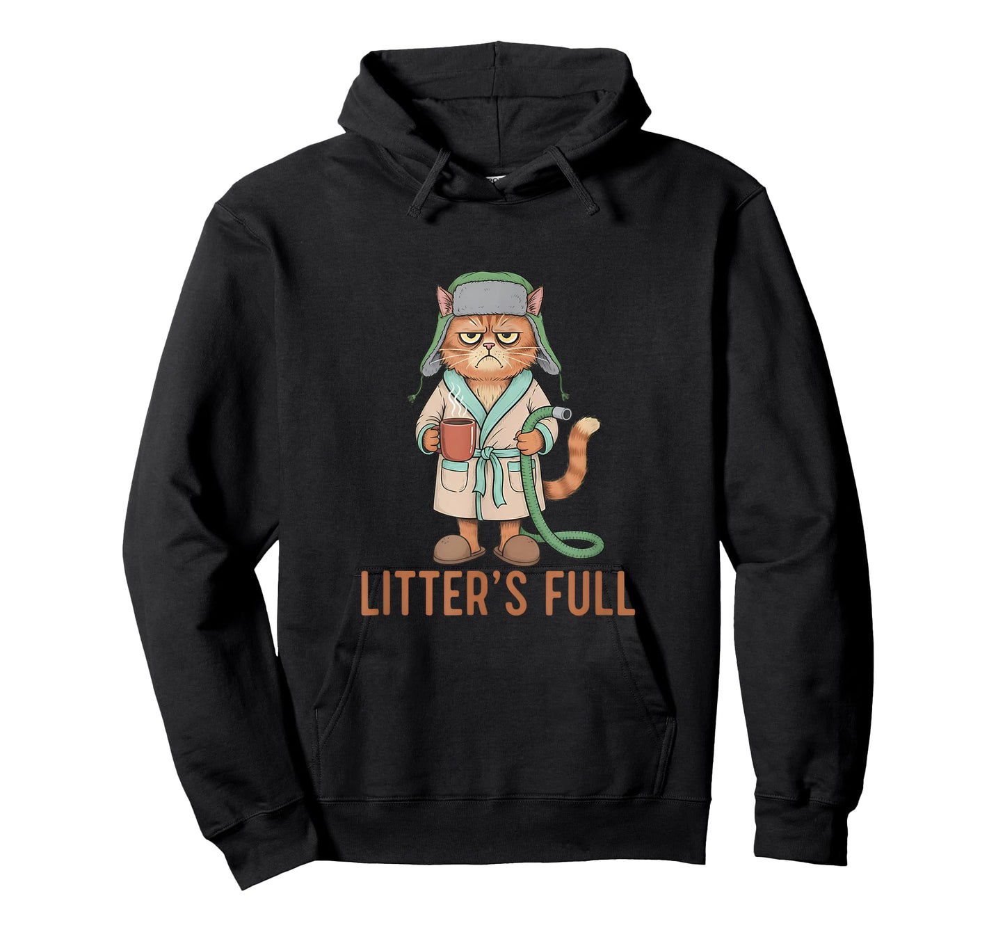Funny Litter’s Full Cat Parody Litter’s Full Funny Meme Cat T-Shirt