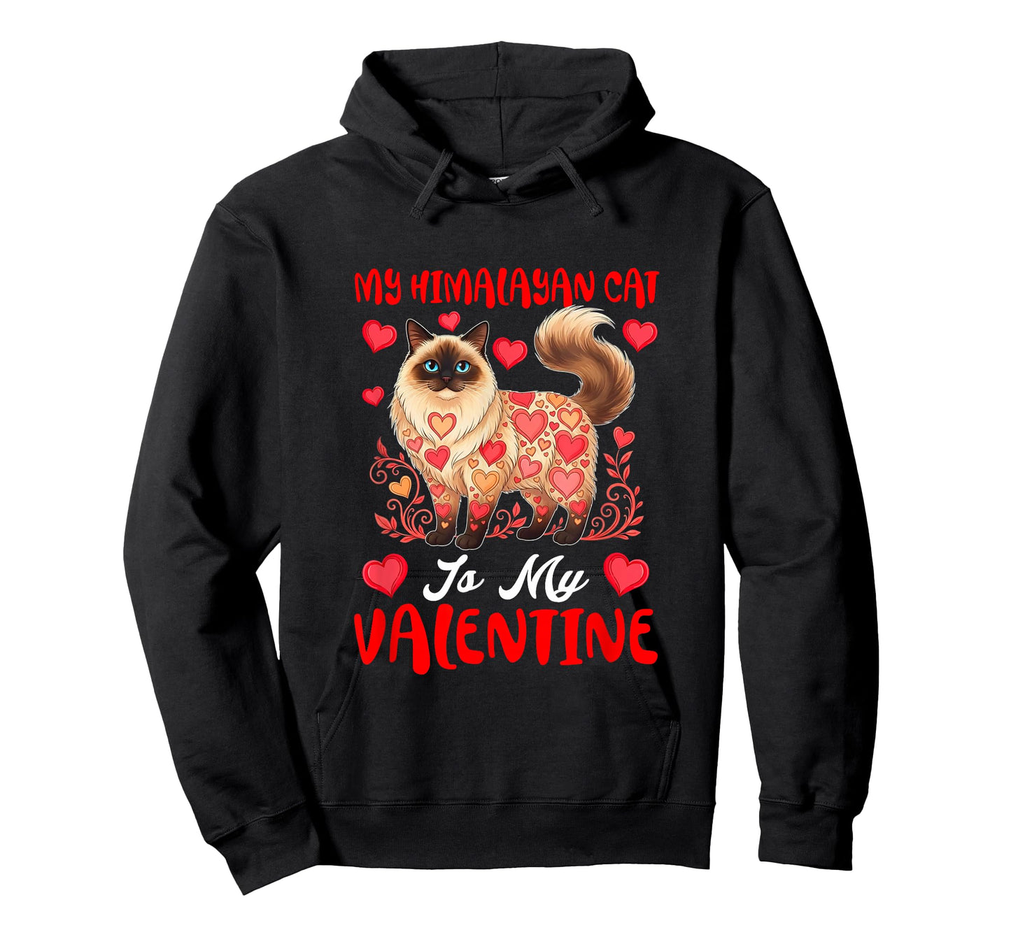 My Himalayan Cat is My Valentine Matching Dog Owner Kids T-Shirt