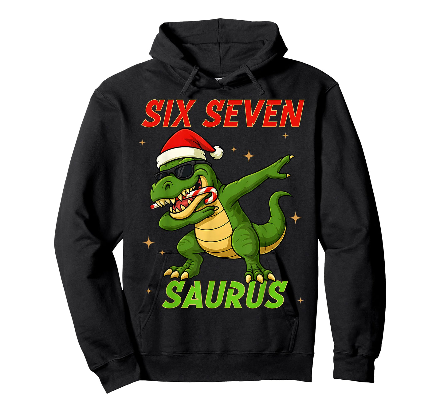 67 Christmas T Rex Dinosaur Bruh Six Seven Numbers Meme Xmas T-Shirt