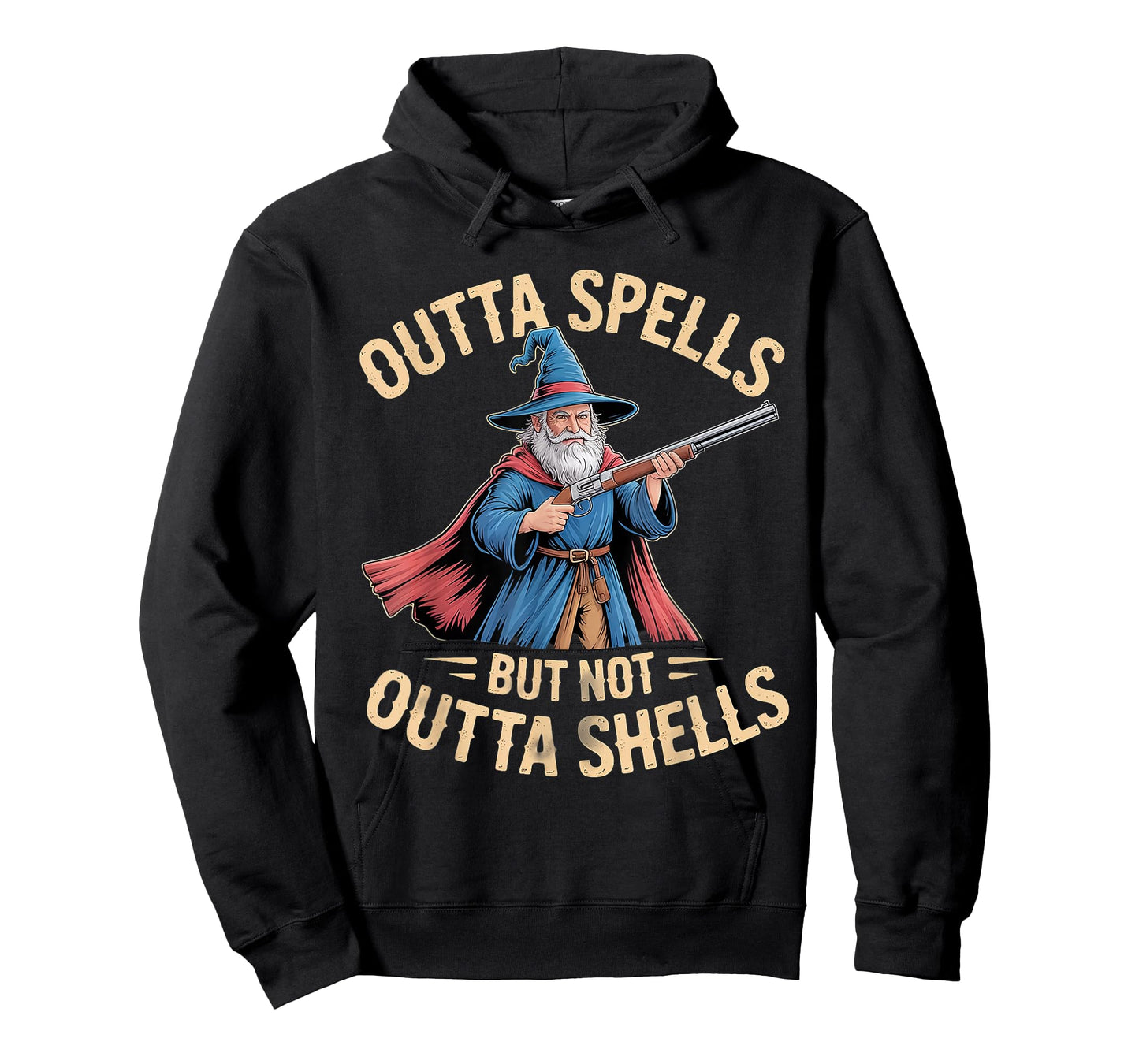 Outta Spells But Not Outta Shells Funny Fantasy T-Shirt