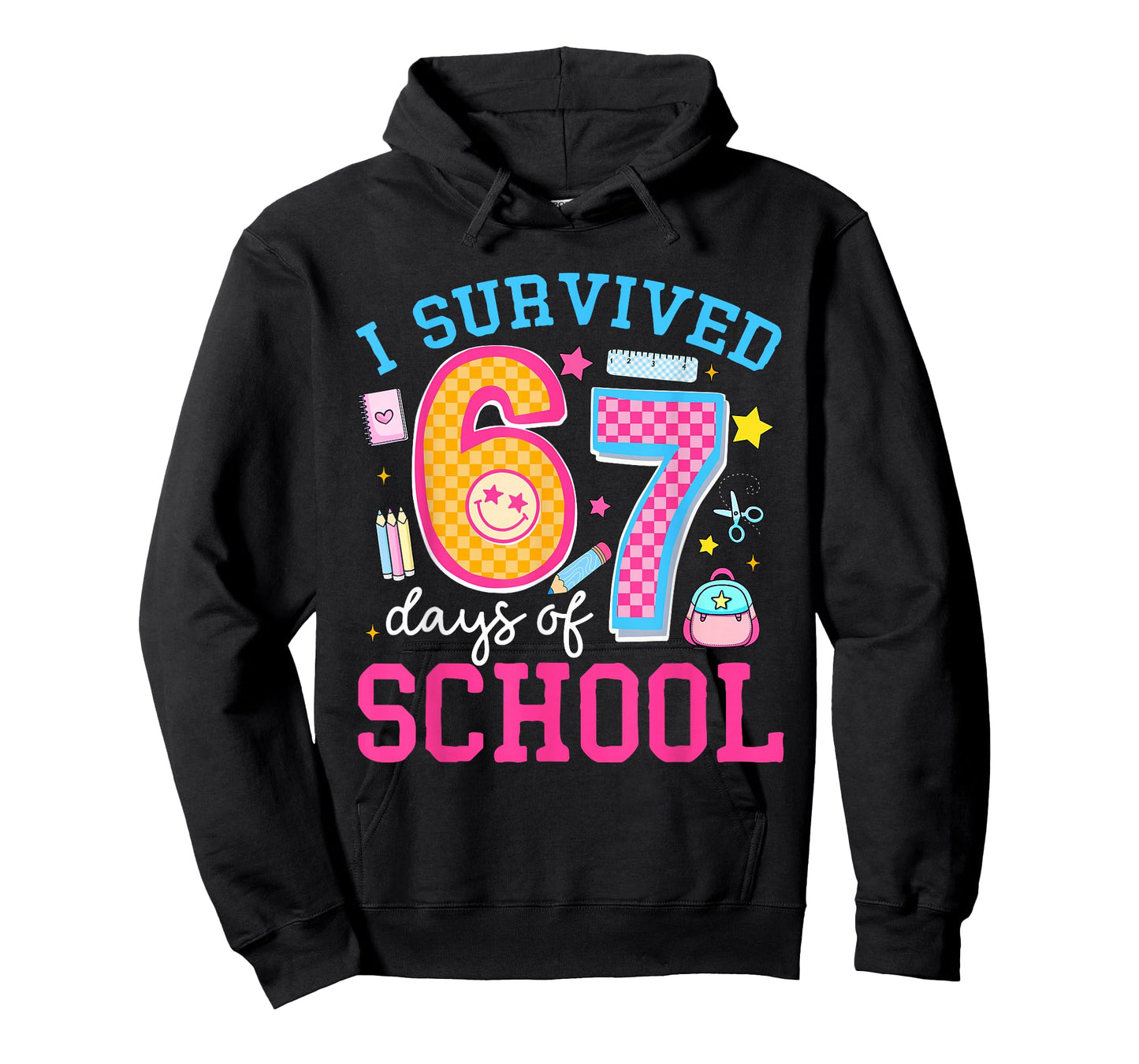 I Survived 67 Days of School Meme Six Seven Teacher Students T-Shirt