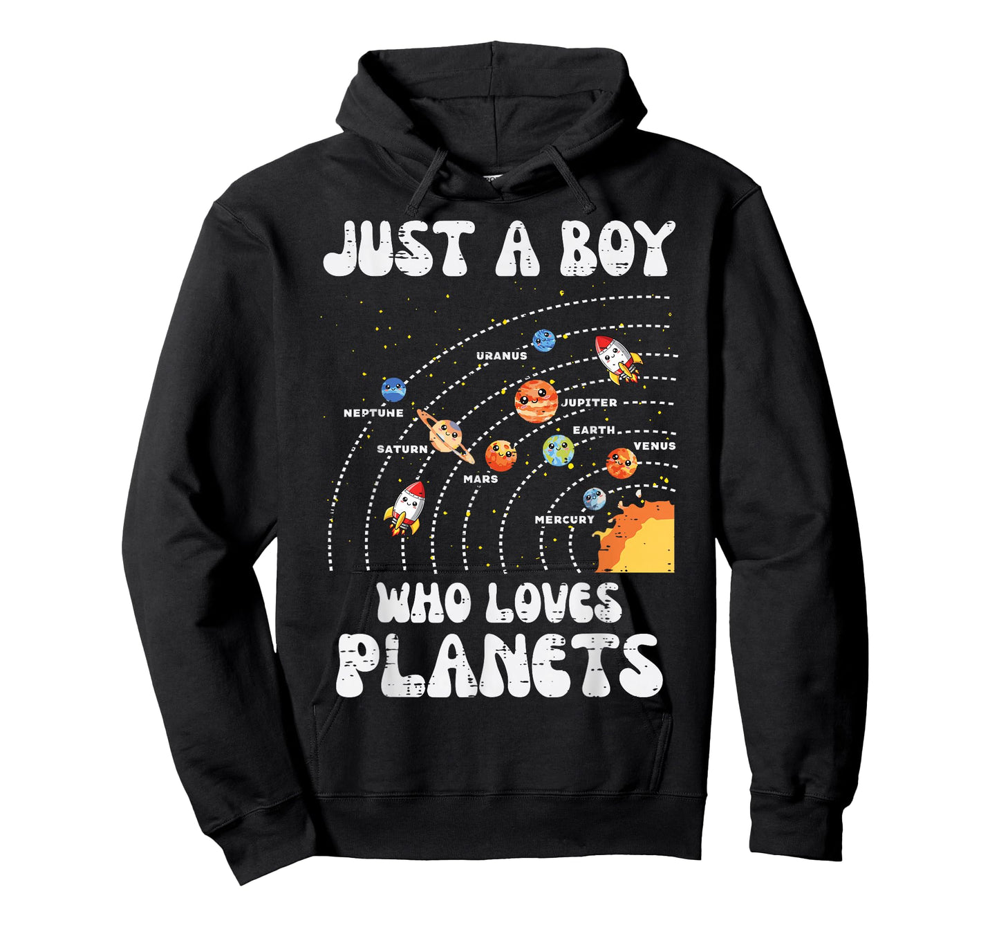 Just A Boy Who Loves Planets Space Galaxy Boys Kids Toddler T-Shirt