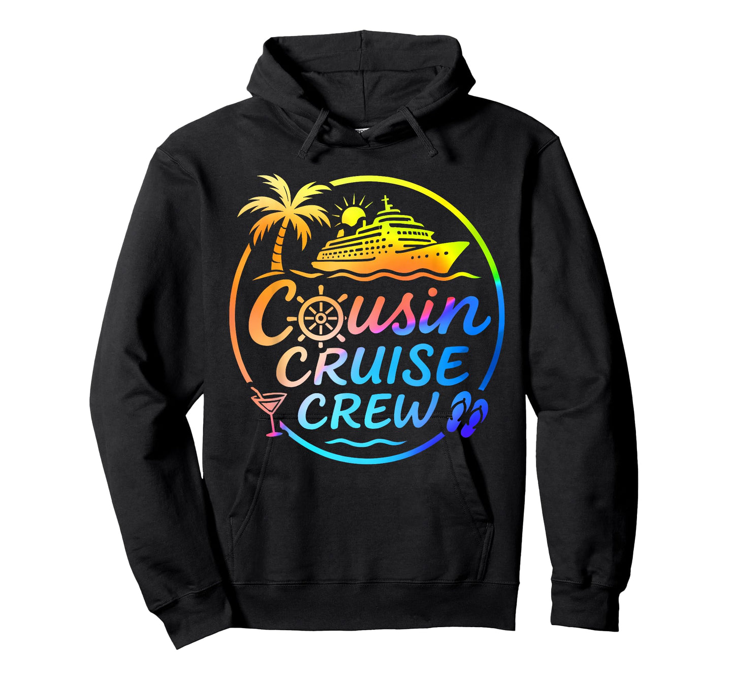 Cousin Cruise Crew Tropical Summer Vacation Matching Family T-Shirt