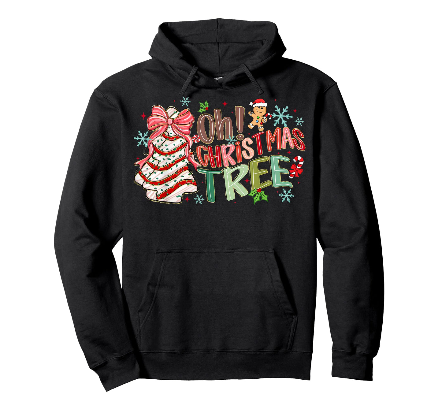 Oh Christmas Tree Cakes Debbie Becky Jen Cake Lovers Xmas T-Shirt
