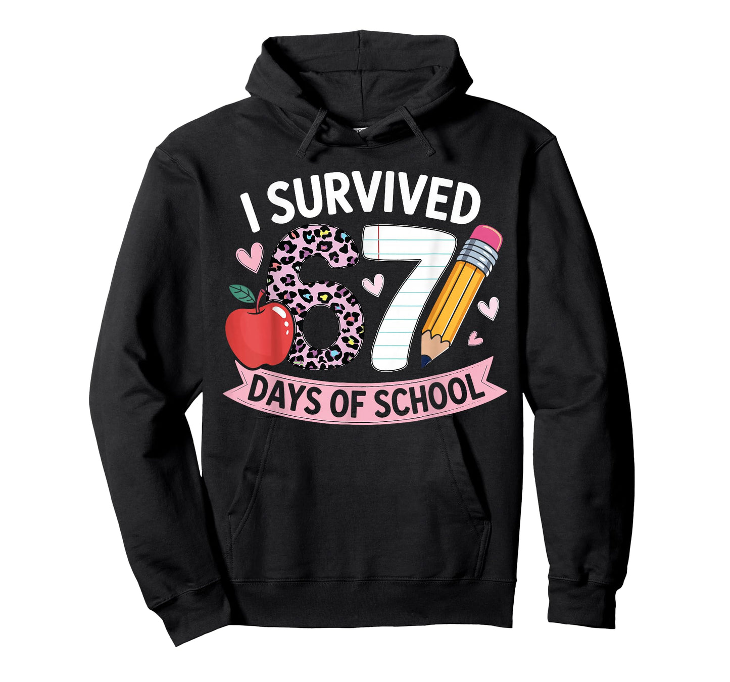 I Survived 67 Days of School Funny Meme Student Teacher T-Shirt
