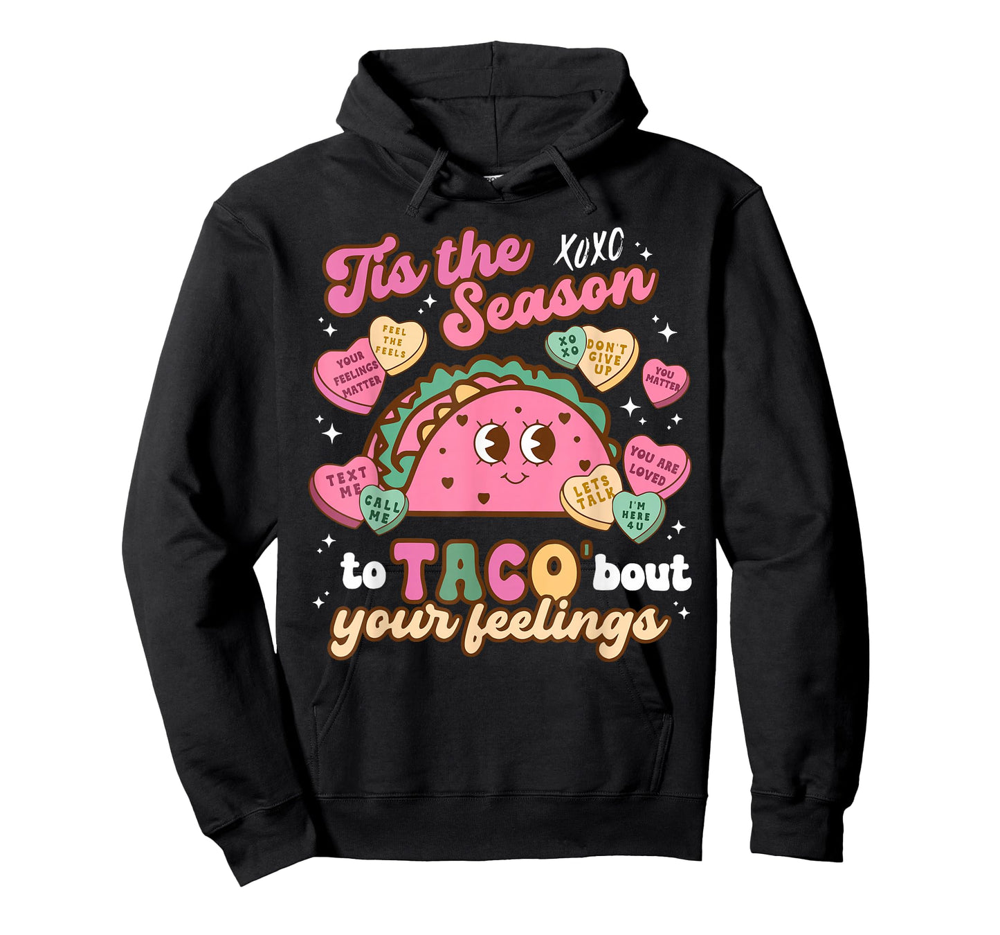 Valentines Mental Health School Psychologist Counselor Taco T-Shirt