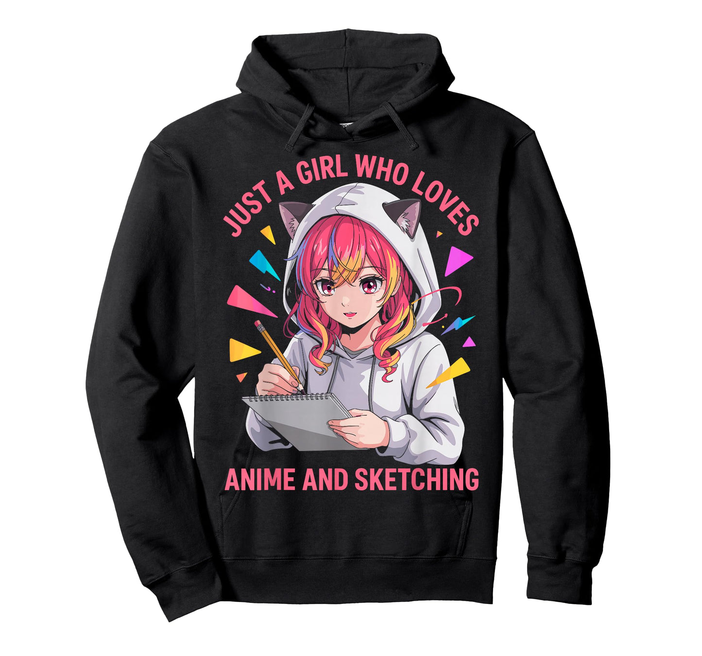 Just a Girl who Really Loves Anime & Sketching Drawing Lover T-Shirt