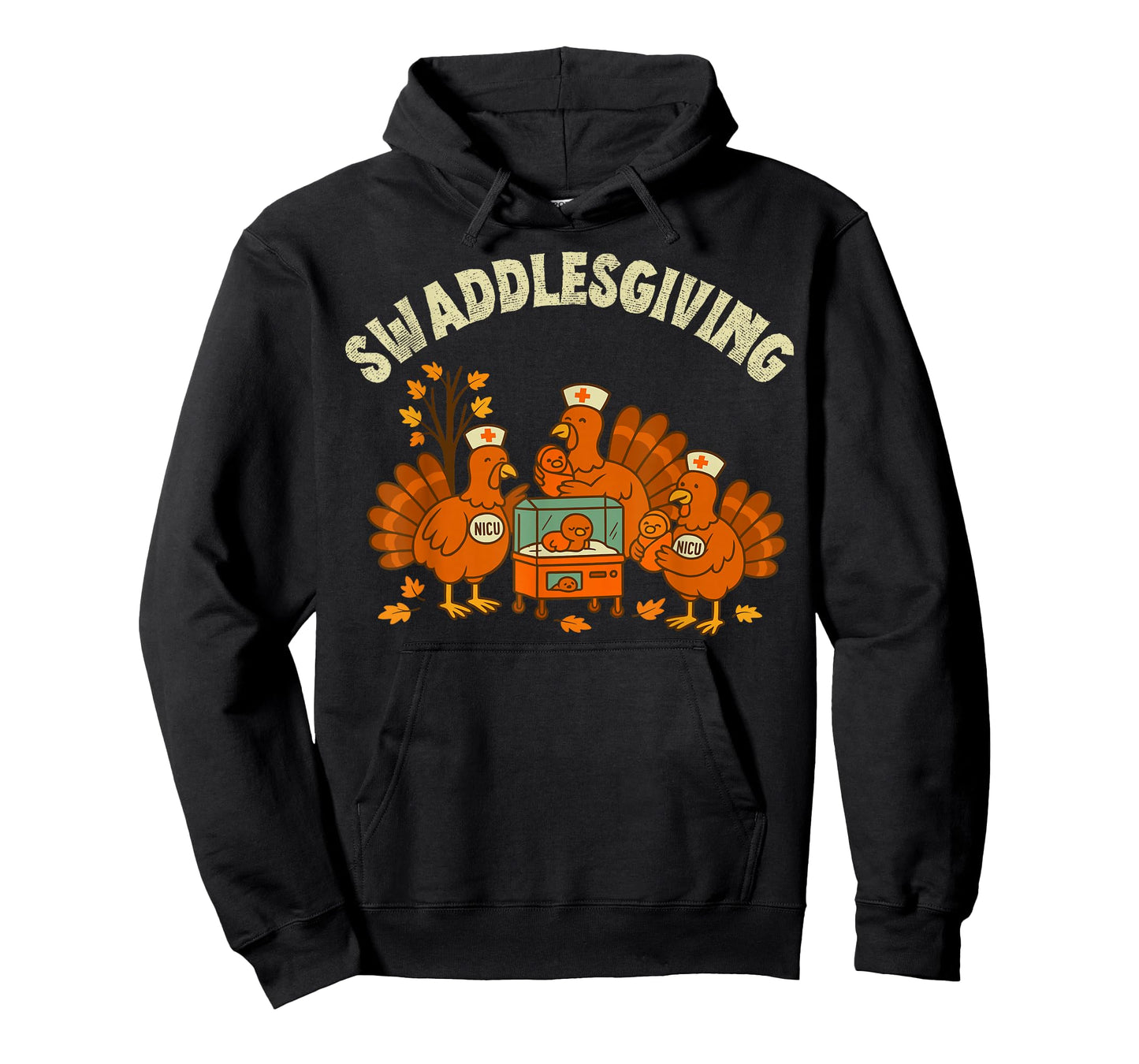 Swaddlesgiving NICU Nurse Turkey Happy Thanksgiving T-Shirt