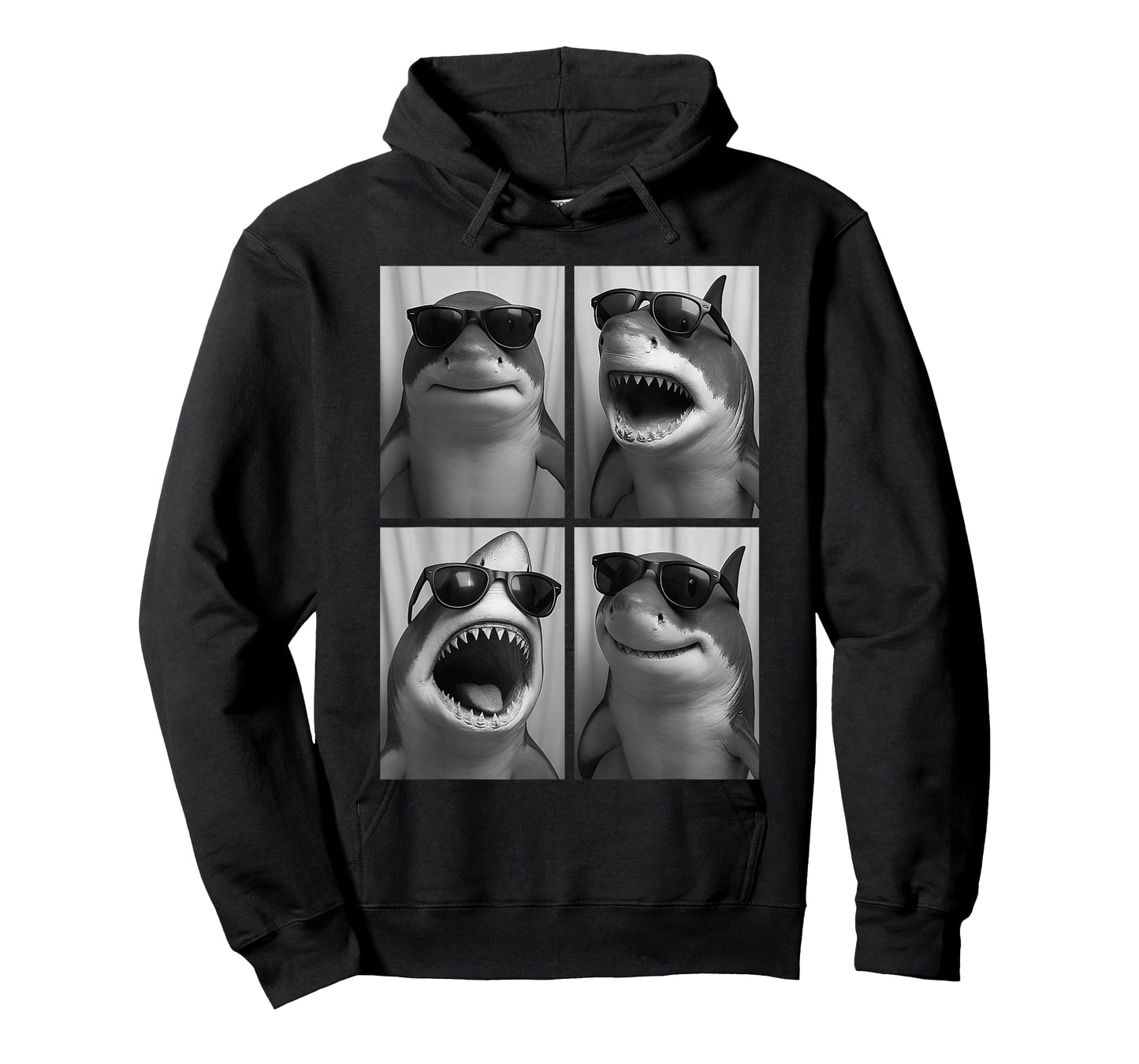 Cool Sharks Sunglasses Marine Animal Meme Selfie Booth T-Shirt