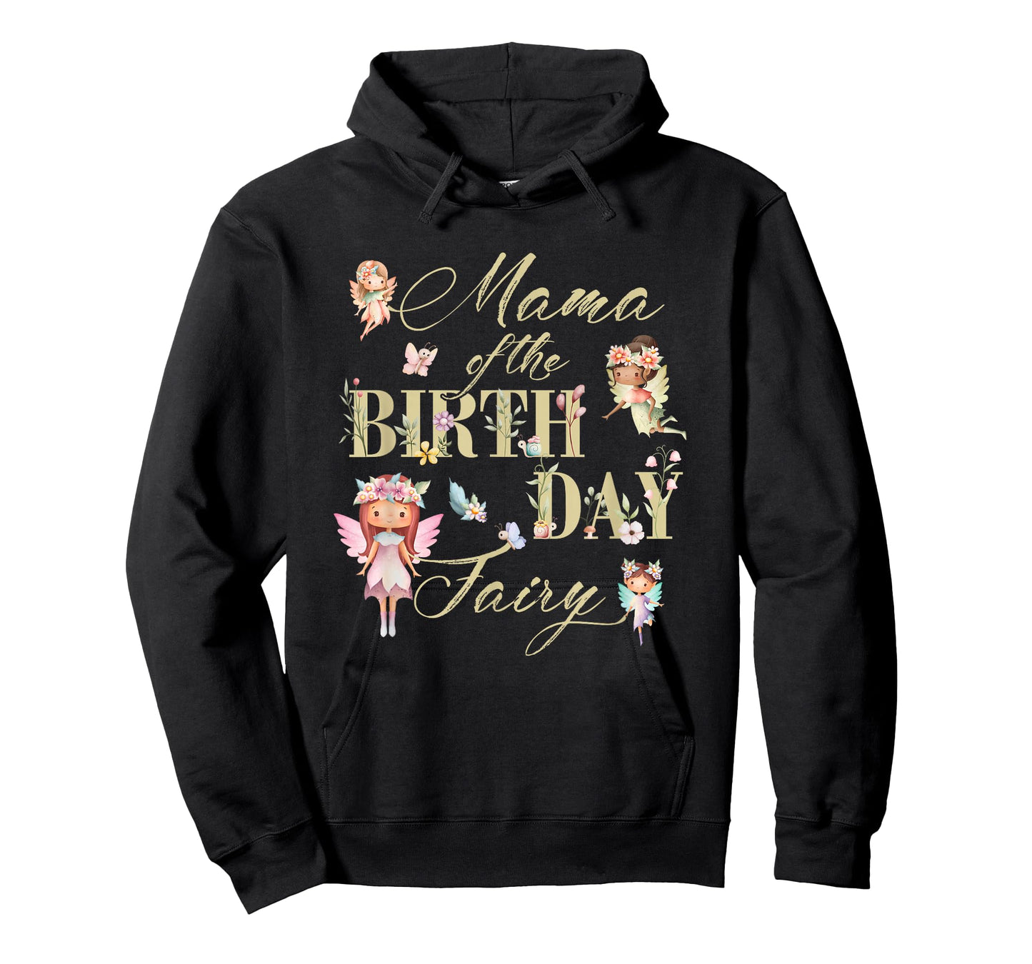 Mama of The Birthday Fairy Little Girl Magical Family T-Shirt