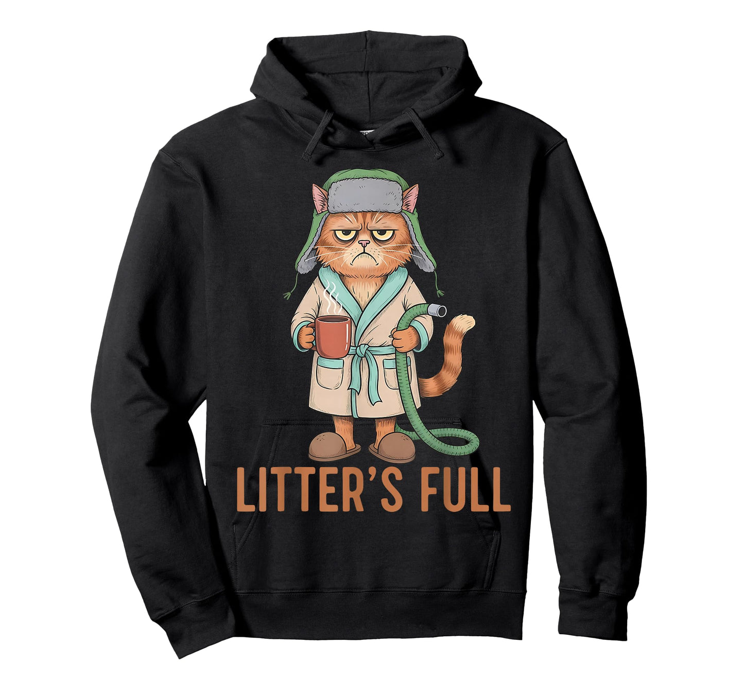 Funny Litter’s Full Cat Parody Cute Cat Lover Christmas Xmas T-Shirt