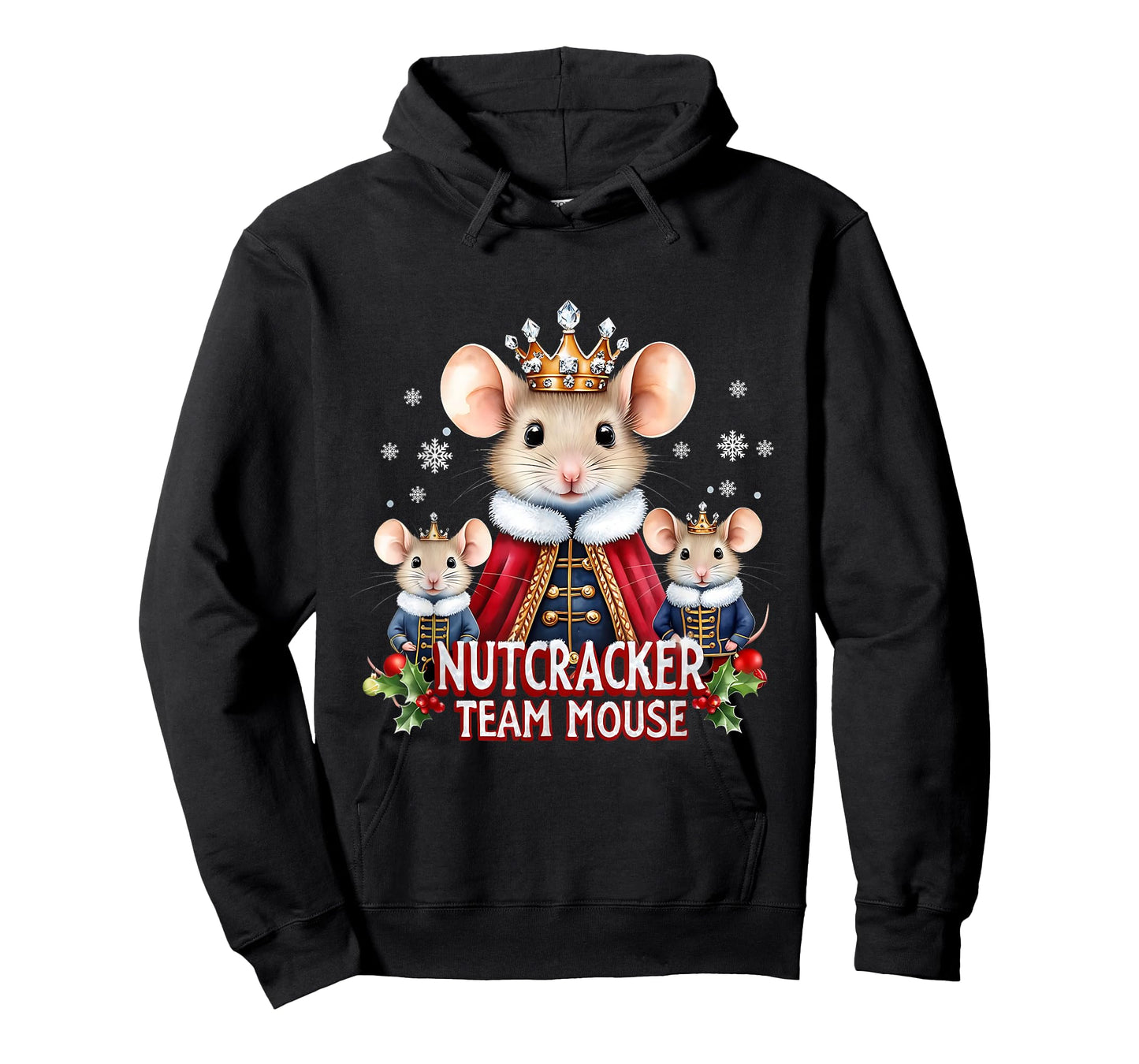 Nutcracker Team Mouse Cute Christmas Design T-Shirt