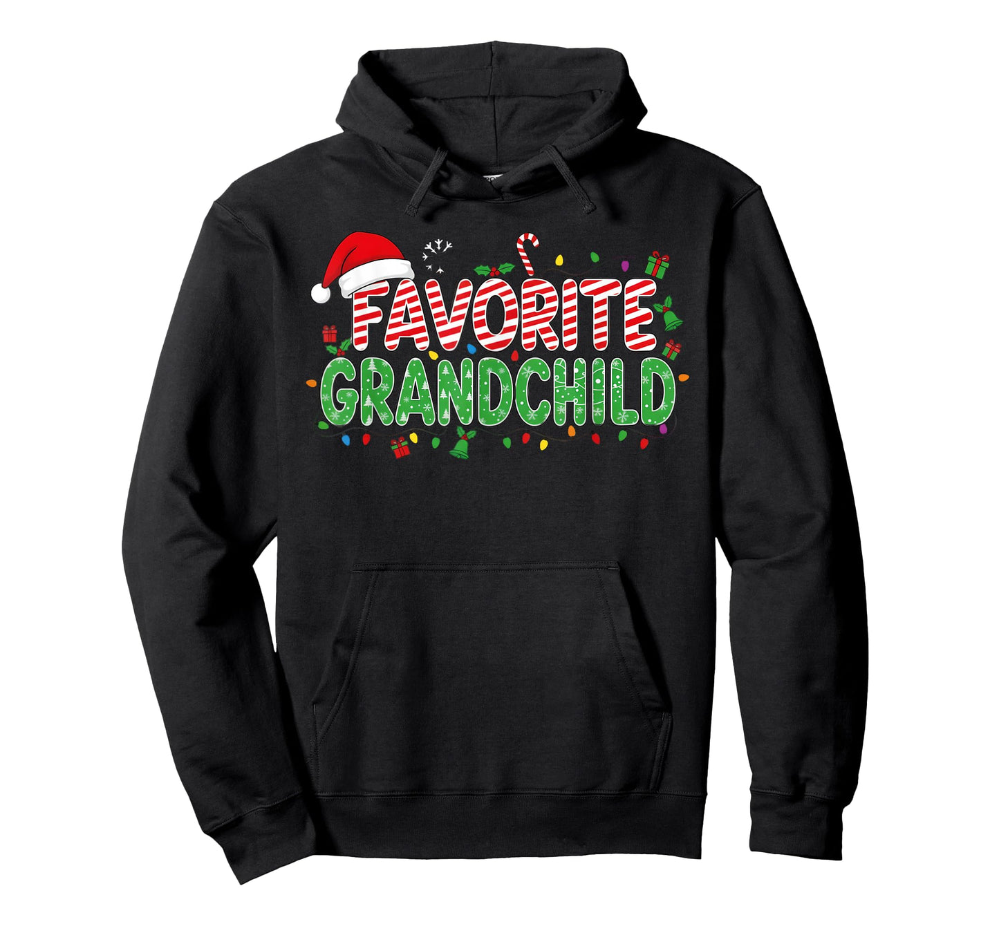 Favorite Grandchild Xmas Santa Hat Christmas T-Shirt