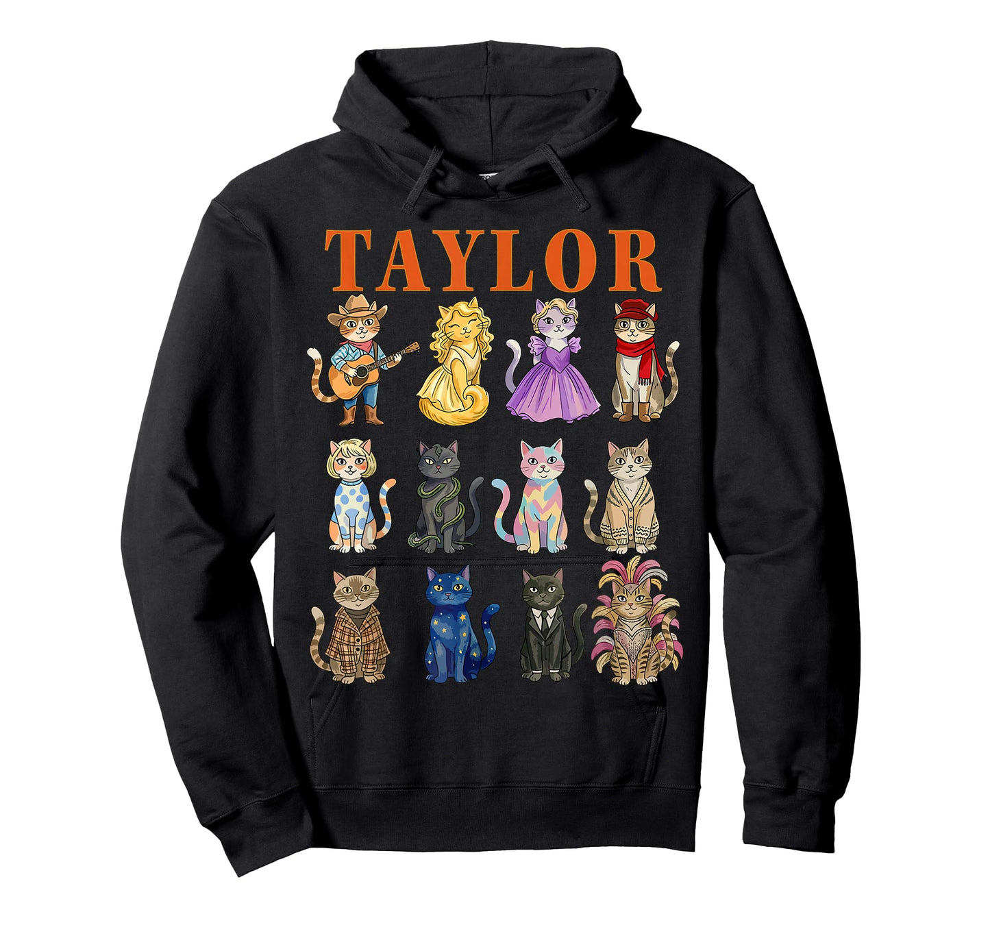 Taylor Groovy Name Cat 80's Vintage Birthday Girls T-Shirt