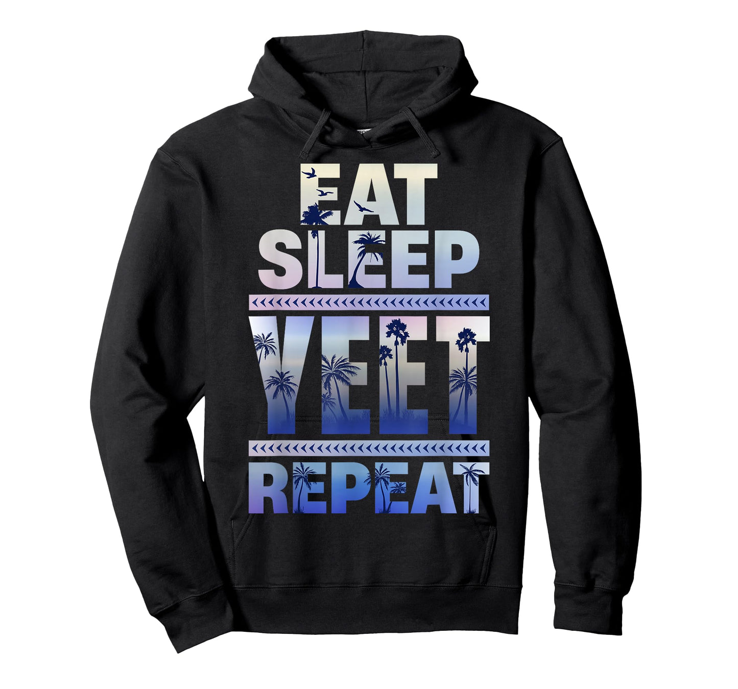 Funny Eat Sleep Yeet Repeat Retro Quote T-Shirt